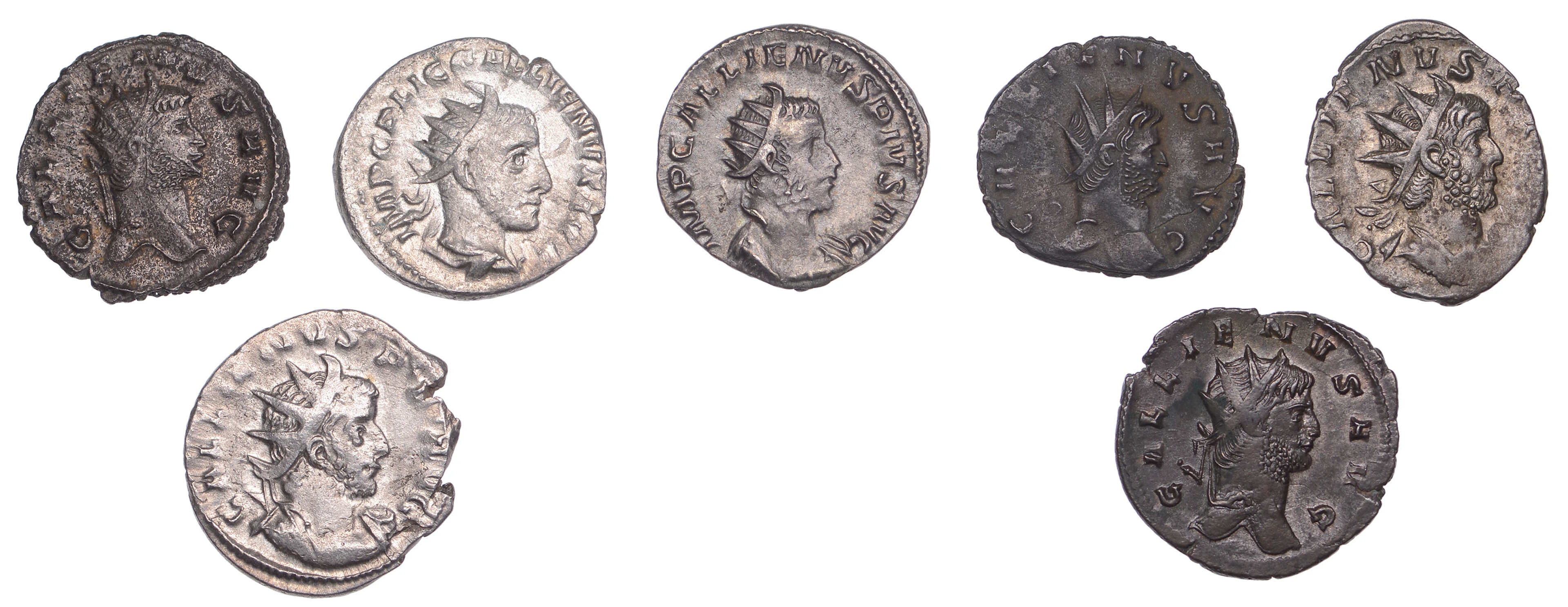 Gallienus (253-268), Antoniniani (3), Lugdunum, 258-9, radiate and