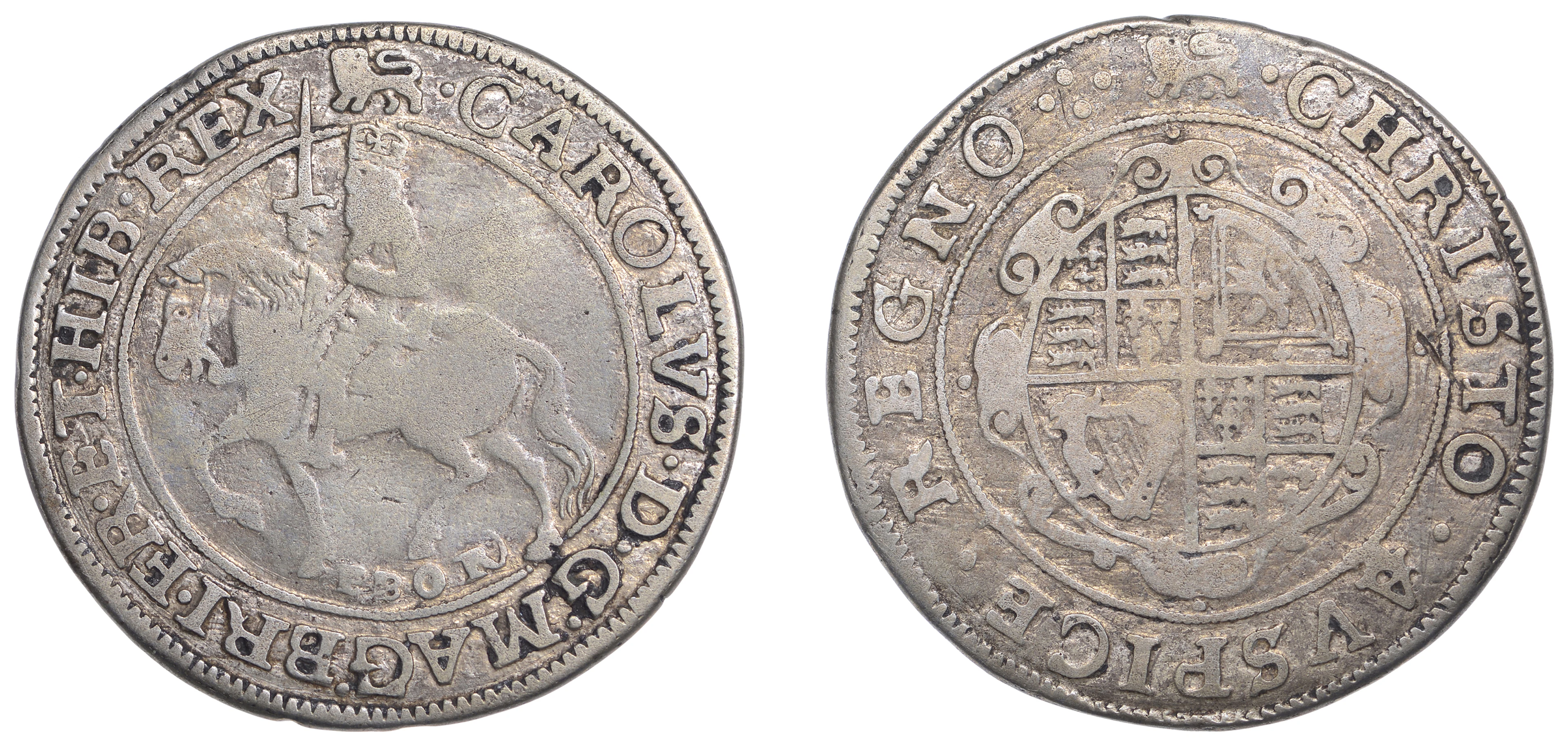 Charles I (1625-1649), York, Halfcrown, anomalous [type 4], mm. lion