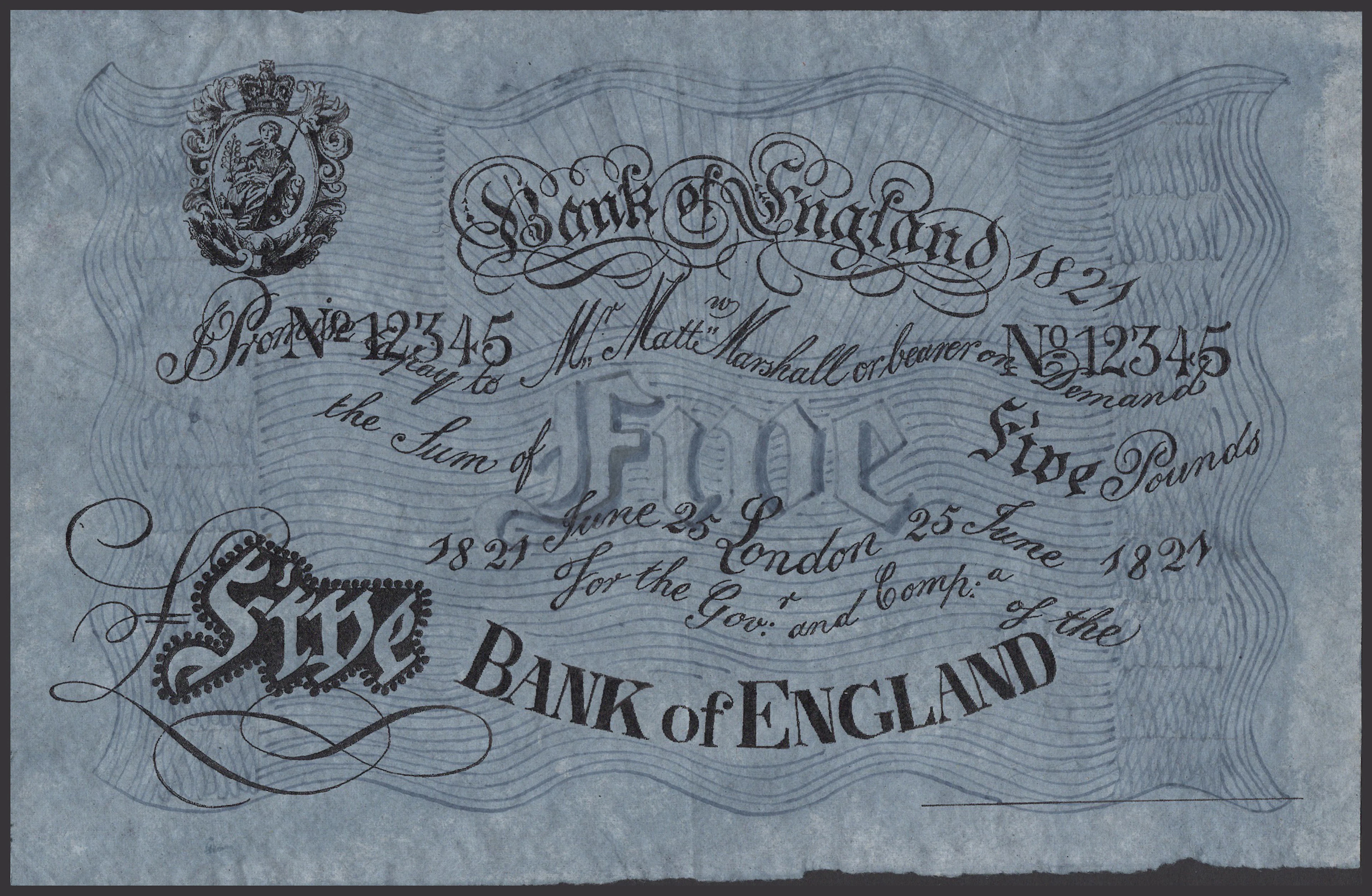 ‘Bank of England’, a probable prop note, or fantasy made for another