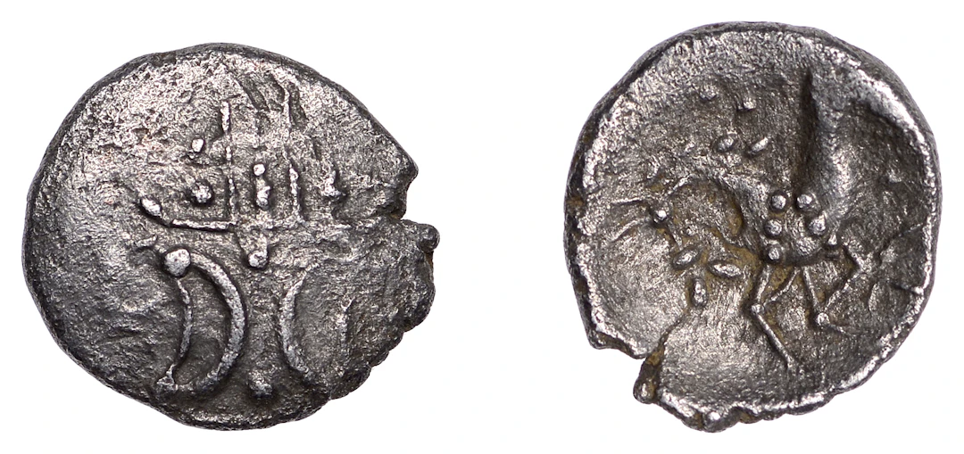 British Iron Age, ICENI, Ecen (c. AD 10-43), silver Unit, Retro type