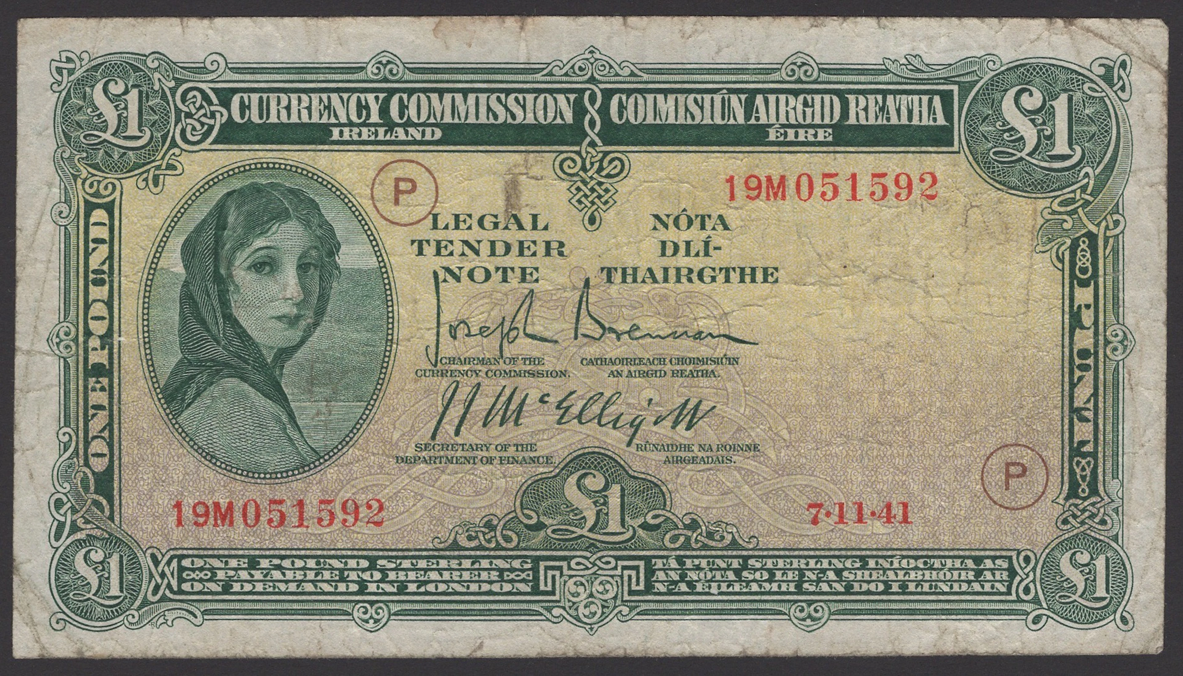 An interesting mixed group of notes, comprising Currency Commission