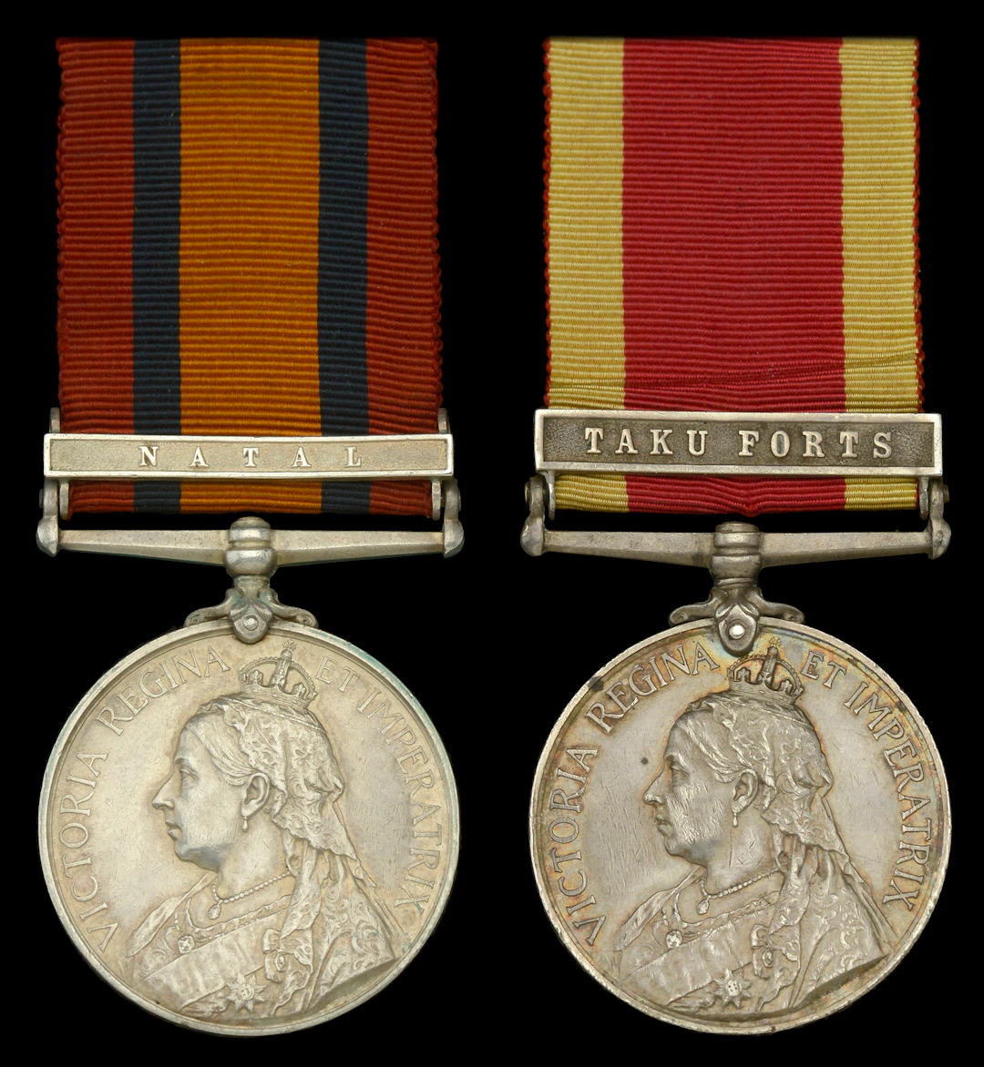 Pair: Stoker J. Rushworth, Royal Navy, who served during the Boer
