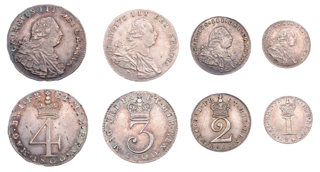 George III (1760-1820), Pre-1816 issues, Maundy Set, 1800 (ESC 2421;