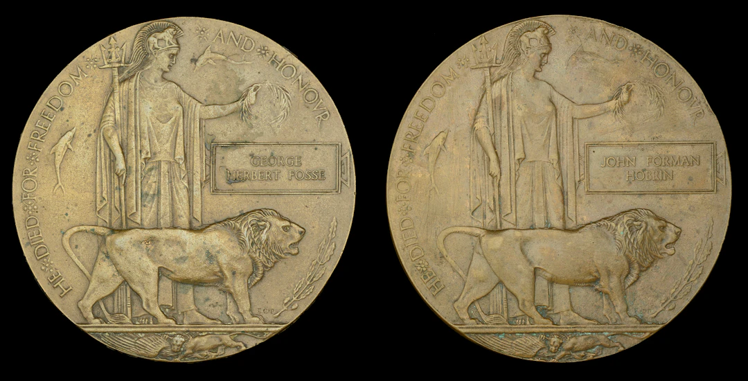 Memorial Plaque (2) (George Herbert Fosse; John Forman Hobrin) with