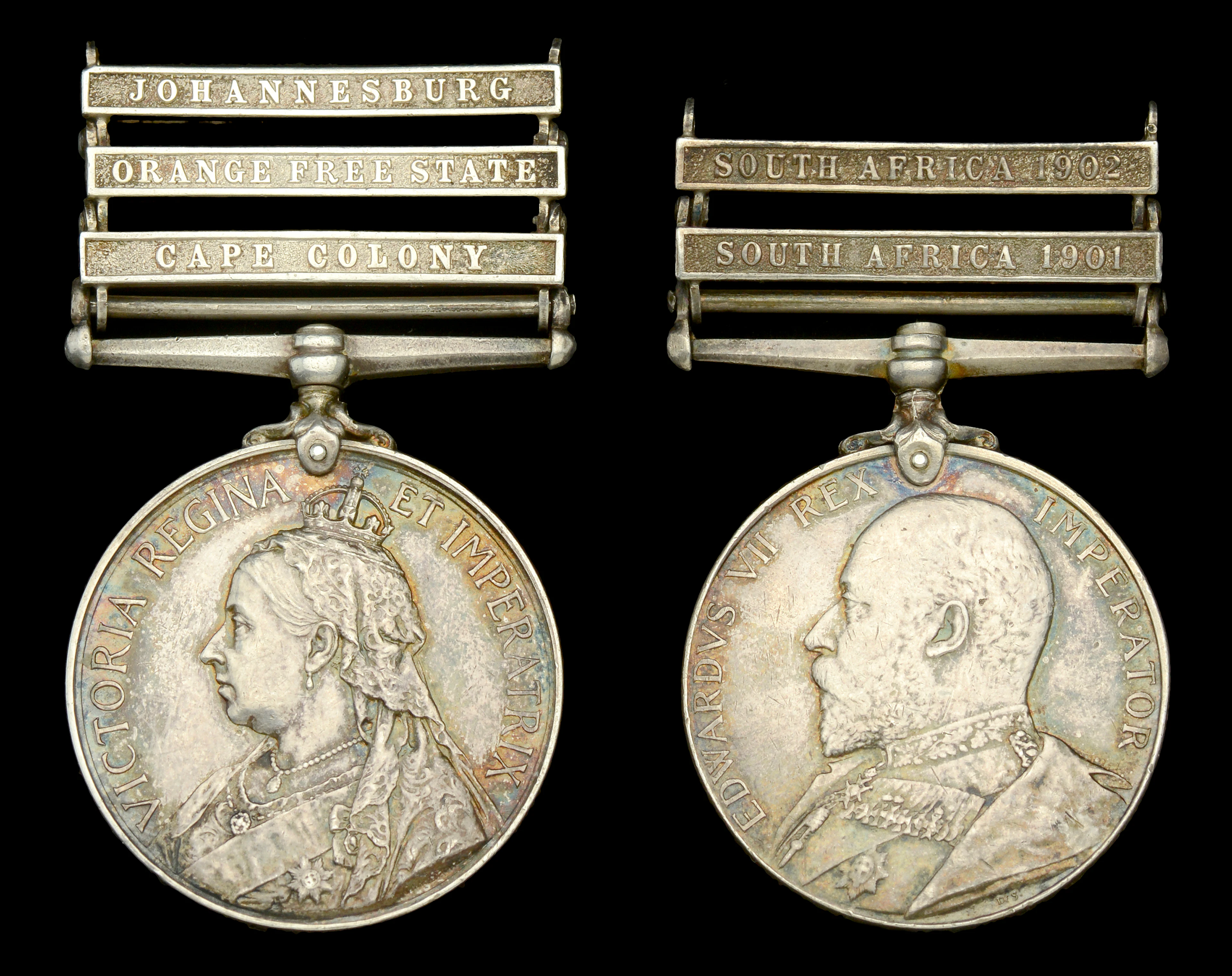 Pair: Private A. Keal, Lincolnshire Regiment Queen’s South Africa