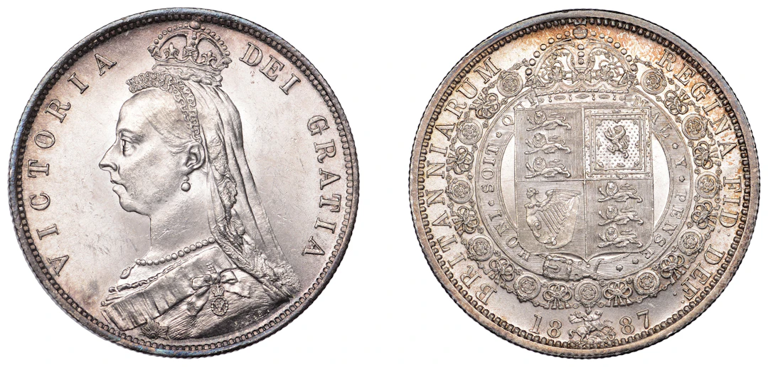 Victoria (1837-1901), Halfcrown, 1887, Jubilee head (ESC 2771; S 3924).
