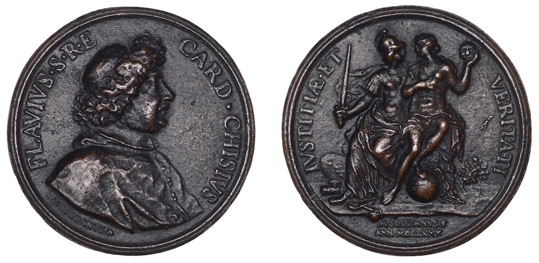 ITALY, Cardinal Flavio Chigi, 1680, a cast bronze medal by M. Soldani