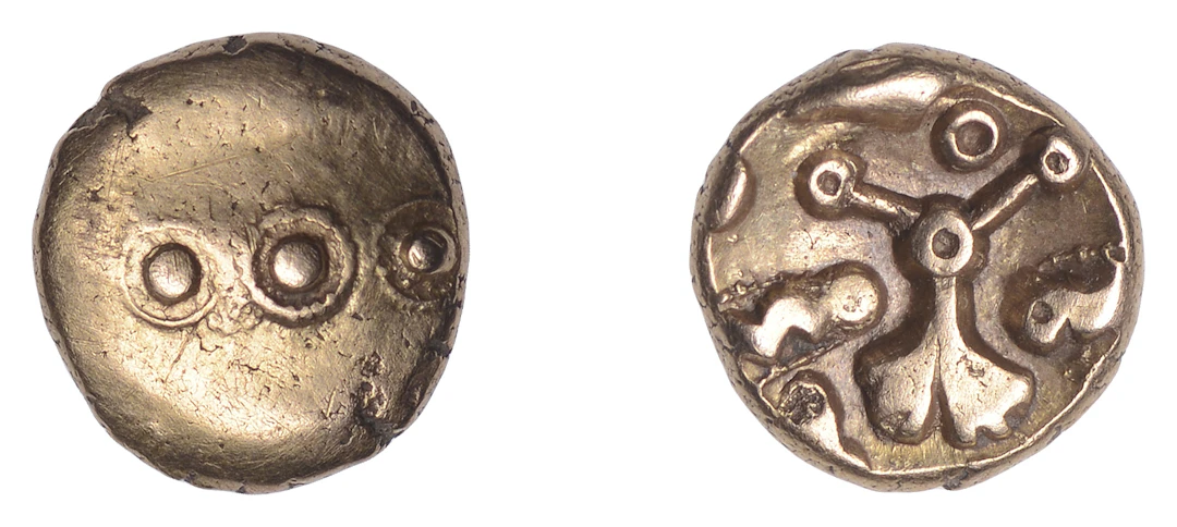 British Iron Age, REGNI, Uninscribed issues, gold Quarter-Stater