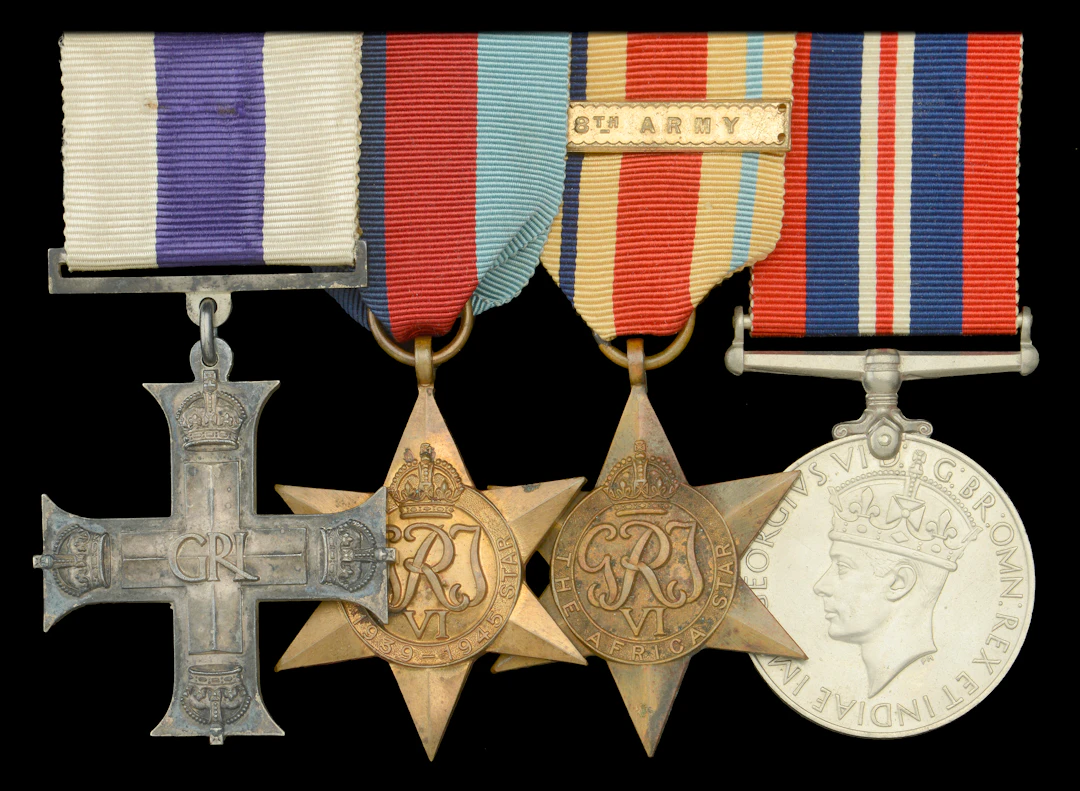 A Second War ‘North Africa’ M.C. group of four awarded to Captain