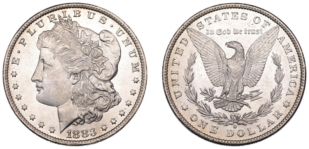 United States of America, Dollar, 1883o, New Orleans (KM 110). Lustrous