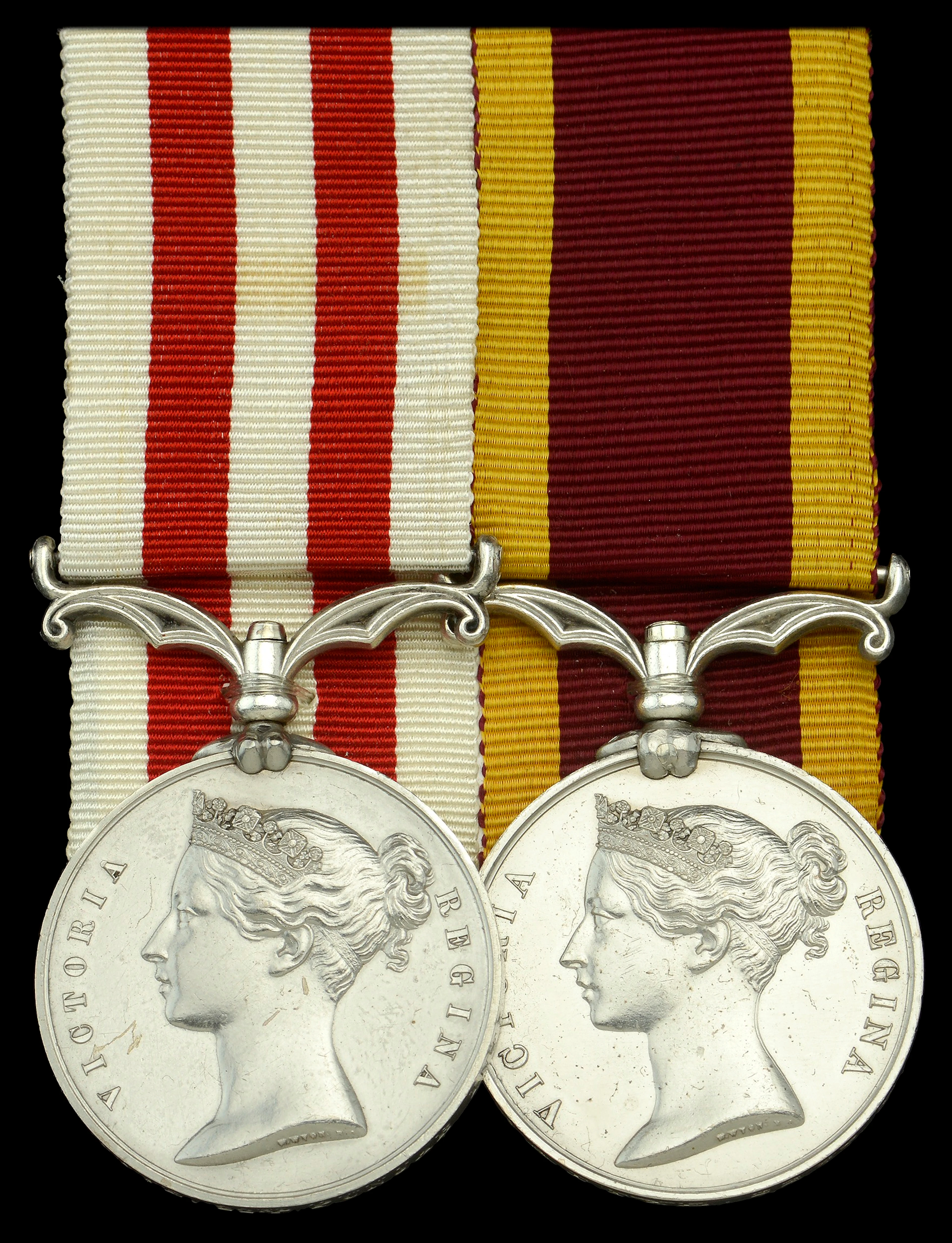 The Indian Mutiny and China campaign pair to Captain C. F. Battye