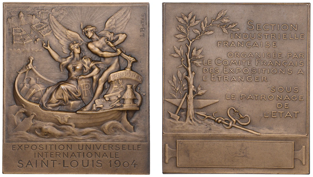 U.S.A./FRANCE, Louisiana Purchase Exposition, St. Louis, 1904, an