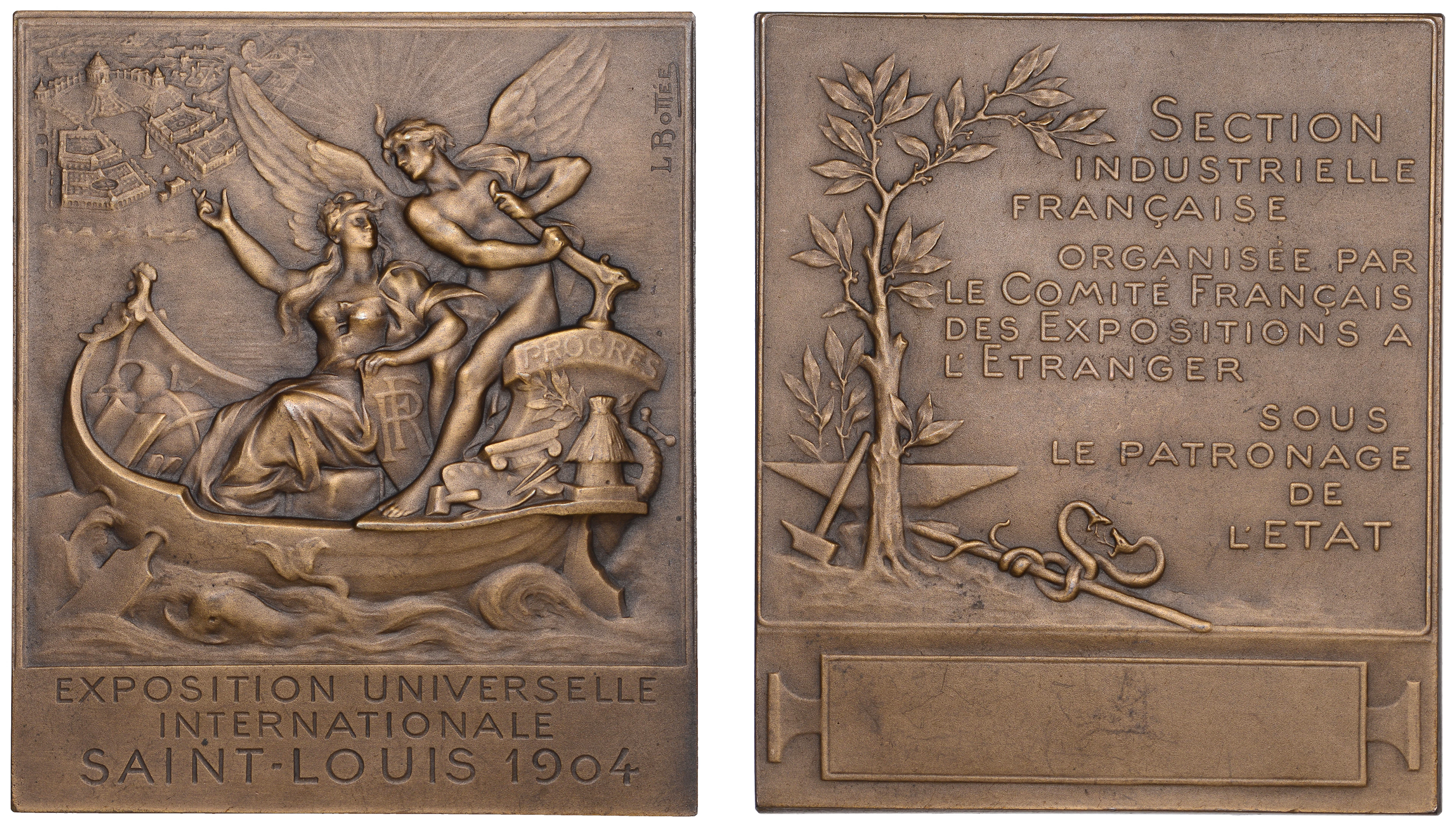 U.S.A./FRANCE, Louisiana Purchase Exposition, St. Louis, 1904, an