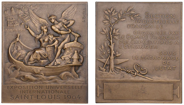 U.S.A./FRANCE, Louisiana Purchase Exposition, St. Louis, 1904, an