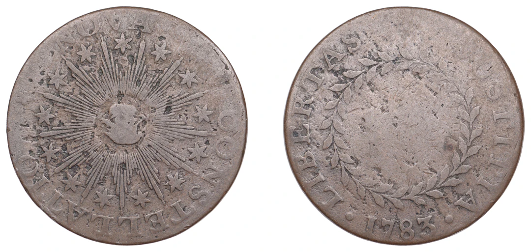 United States of America, Colonial, ‘Nova Constellatio’ Halfpenny