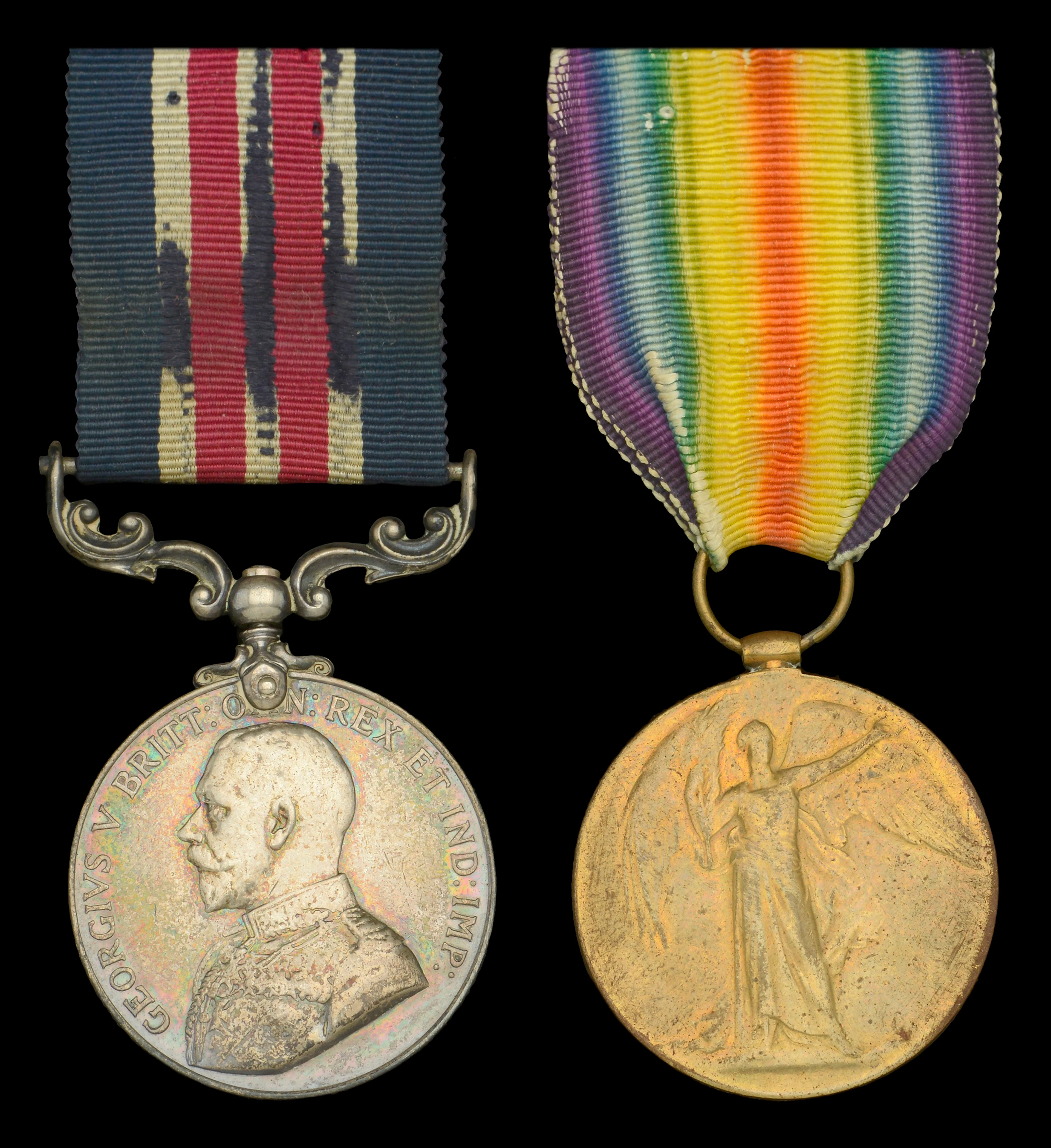 A Great War ‘Western Front’ M.M. pair awarded to Sergeant (later Lieutenant)