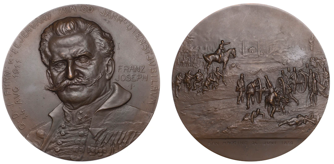 AUSTRIA/ITALY, 60. jähr. Dienstjubil. Franz Joseph und Erinnerung