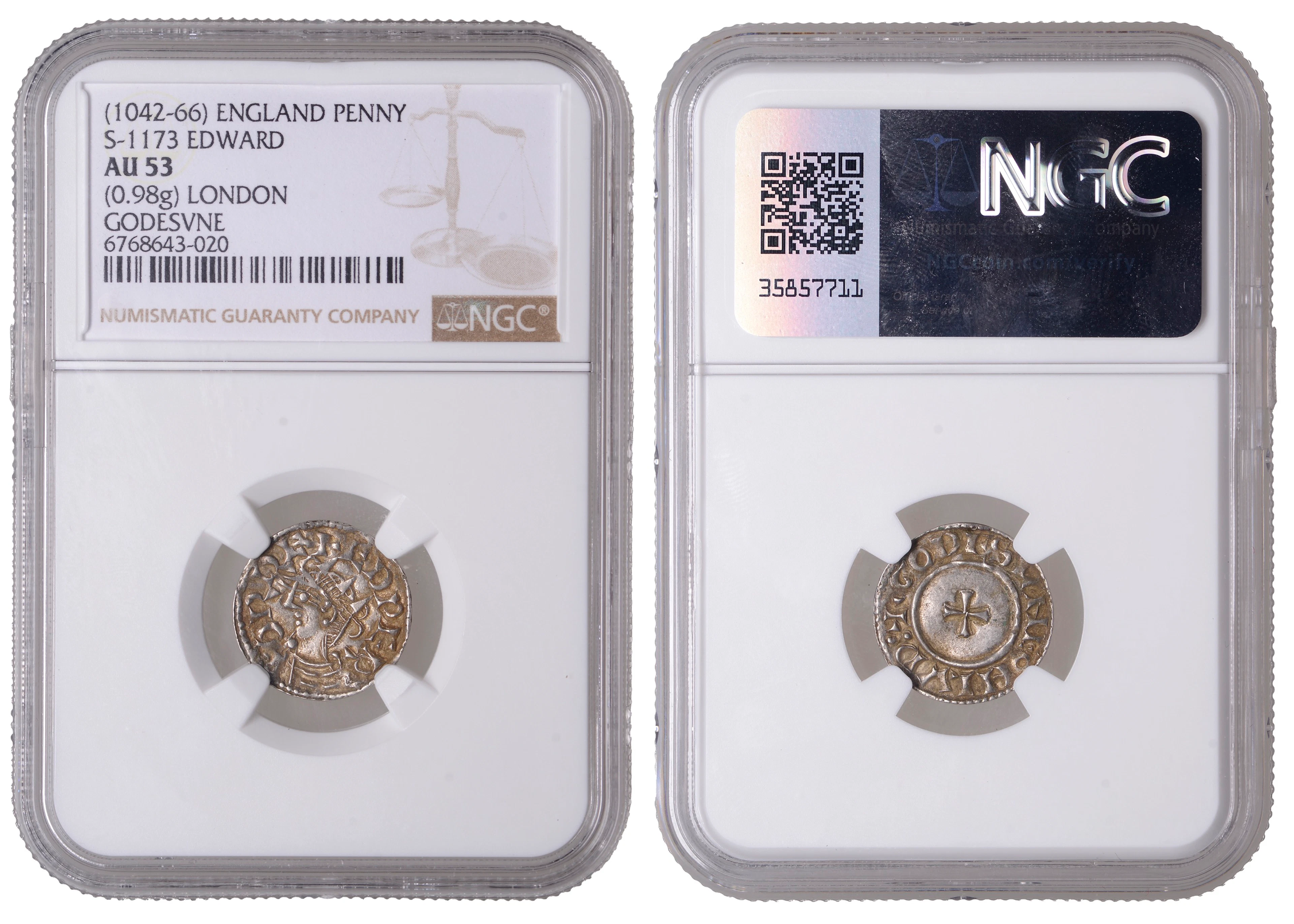 Edward the Confessor (1042-1066), Penny, Radiate/Small Cross type