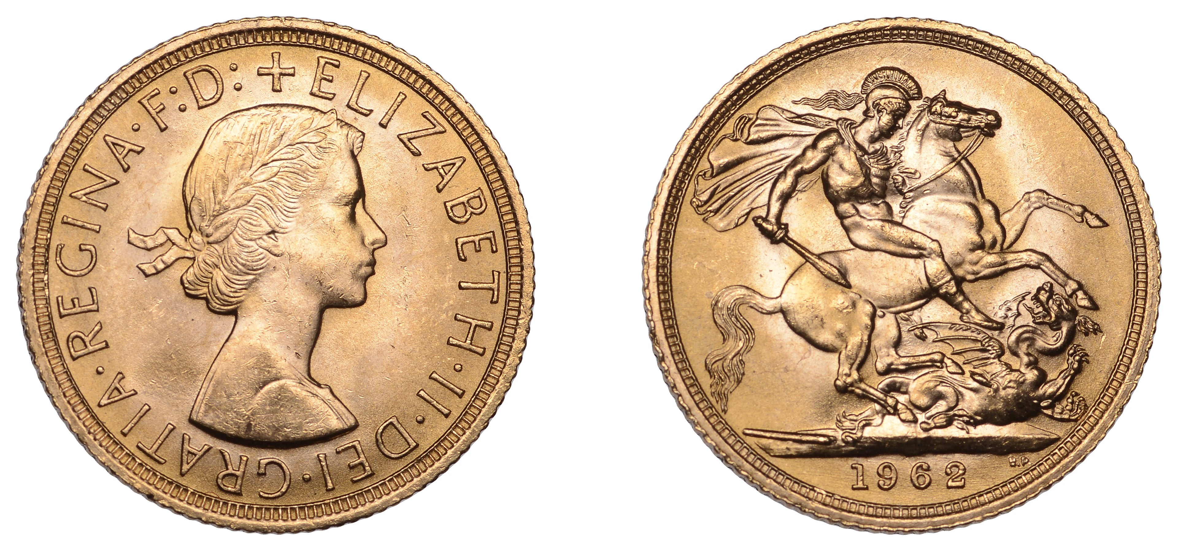 Elizabeth II (1952-2022), Sterling issues, Sovereign, 1962 (S 4125).