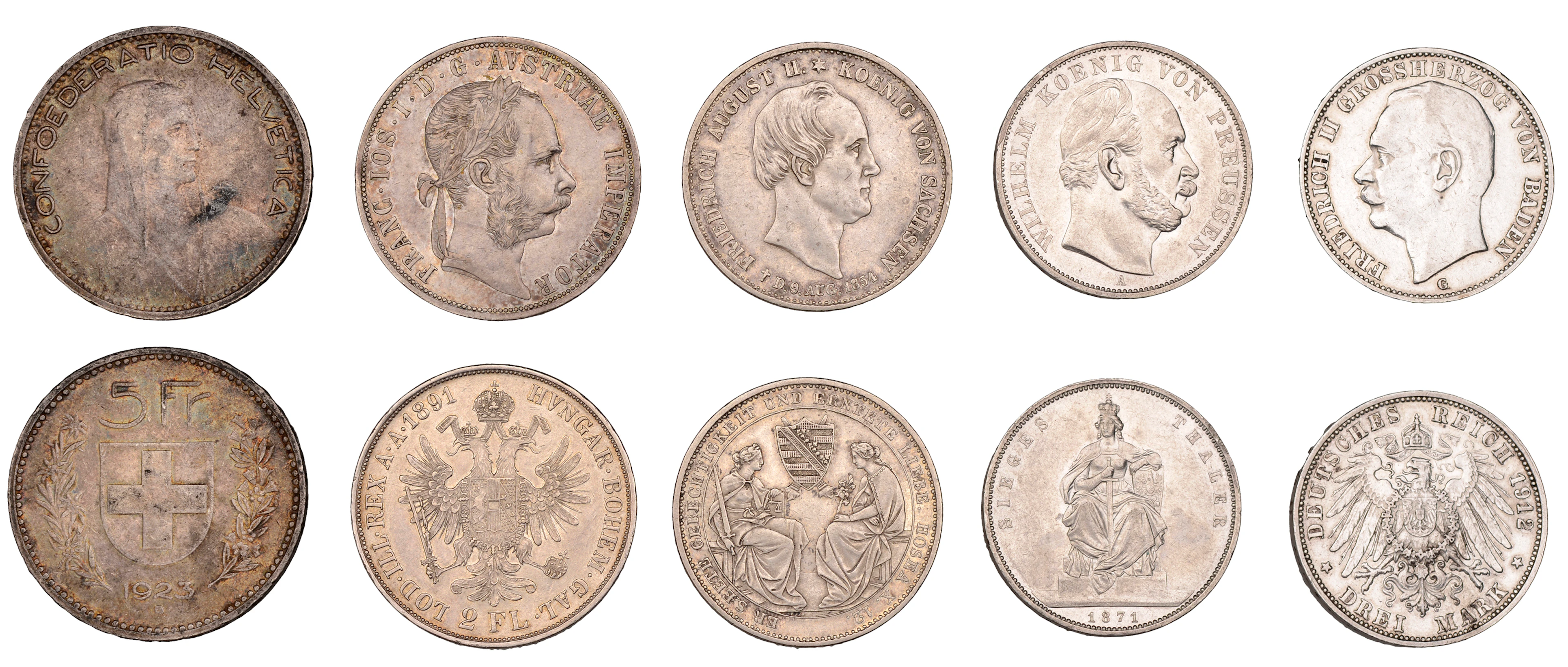 Miscellaneous, AUSTRIA, Franz Joseph I, 2 Florins, 1891, Vienna (KM
