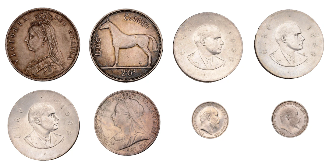 Victoria, Halfcrown, 1887, Jubilee Head, Florin, 1901 (ESC 2771, 2972;