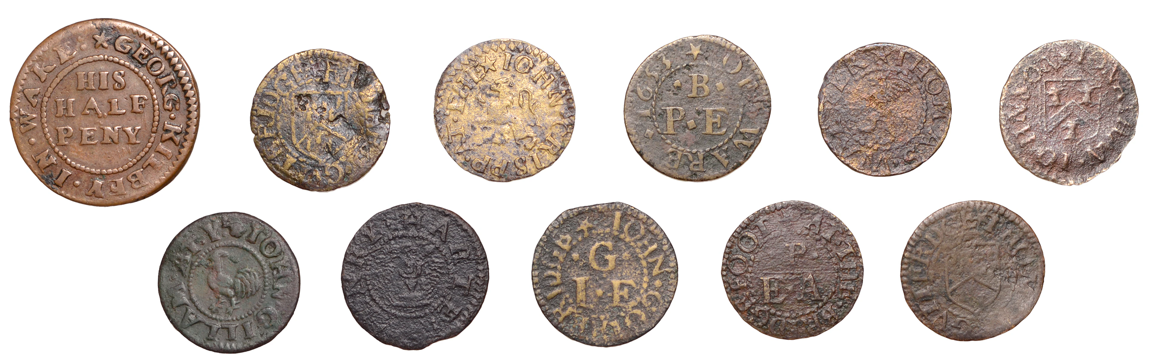 HERTFORDSHIRE, Ware, Peeter Bowes, Farthing, 1653, 0.97g/6h (N 2286