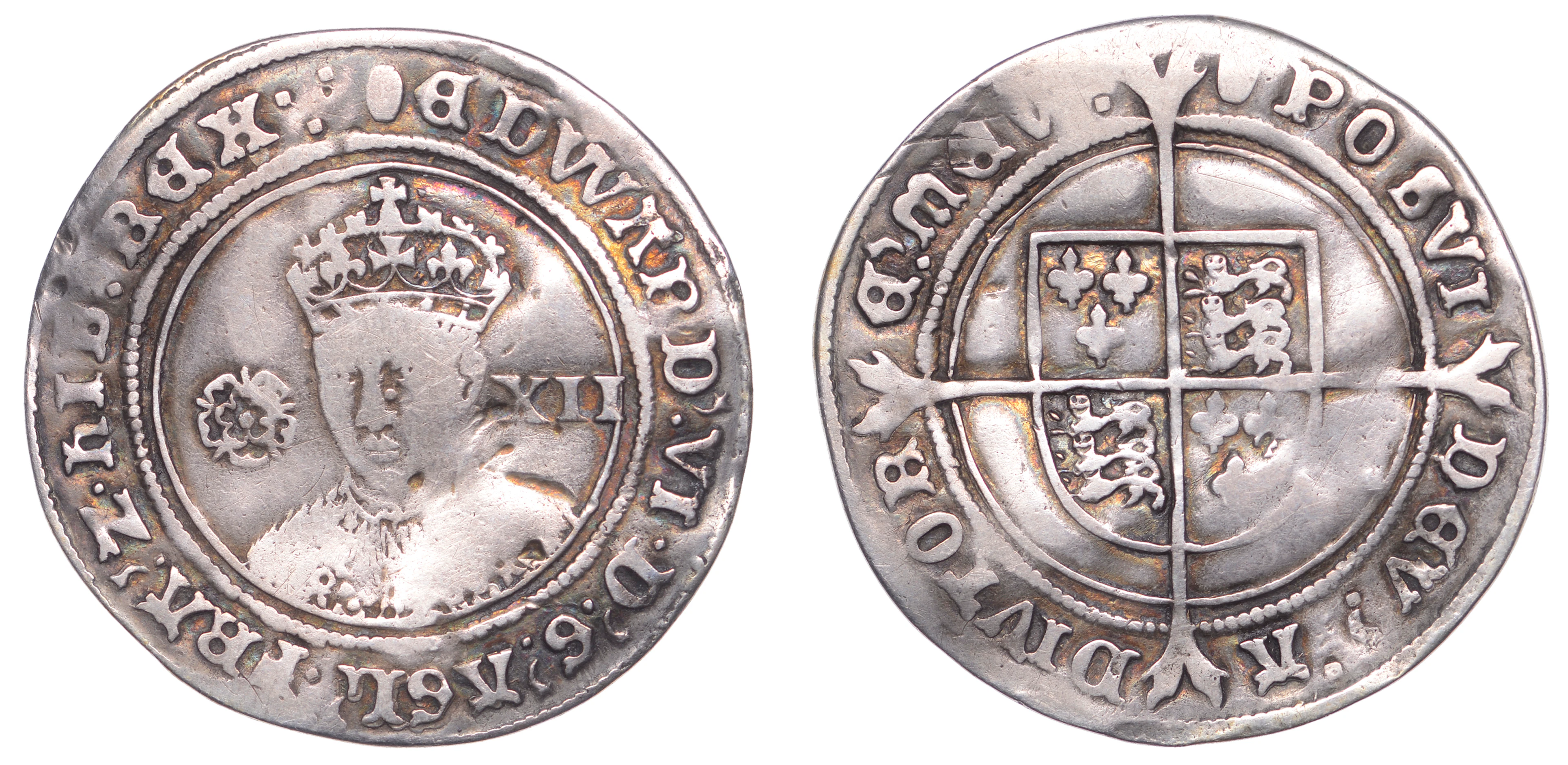 Edward VI (1547-1553), Third Period, Fine issue, Shilling, mm. tun