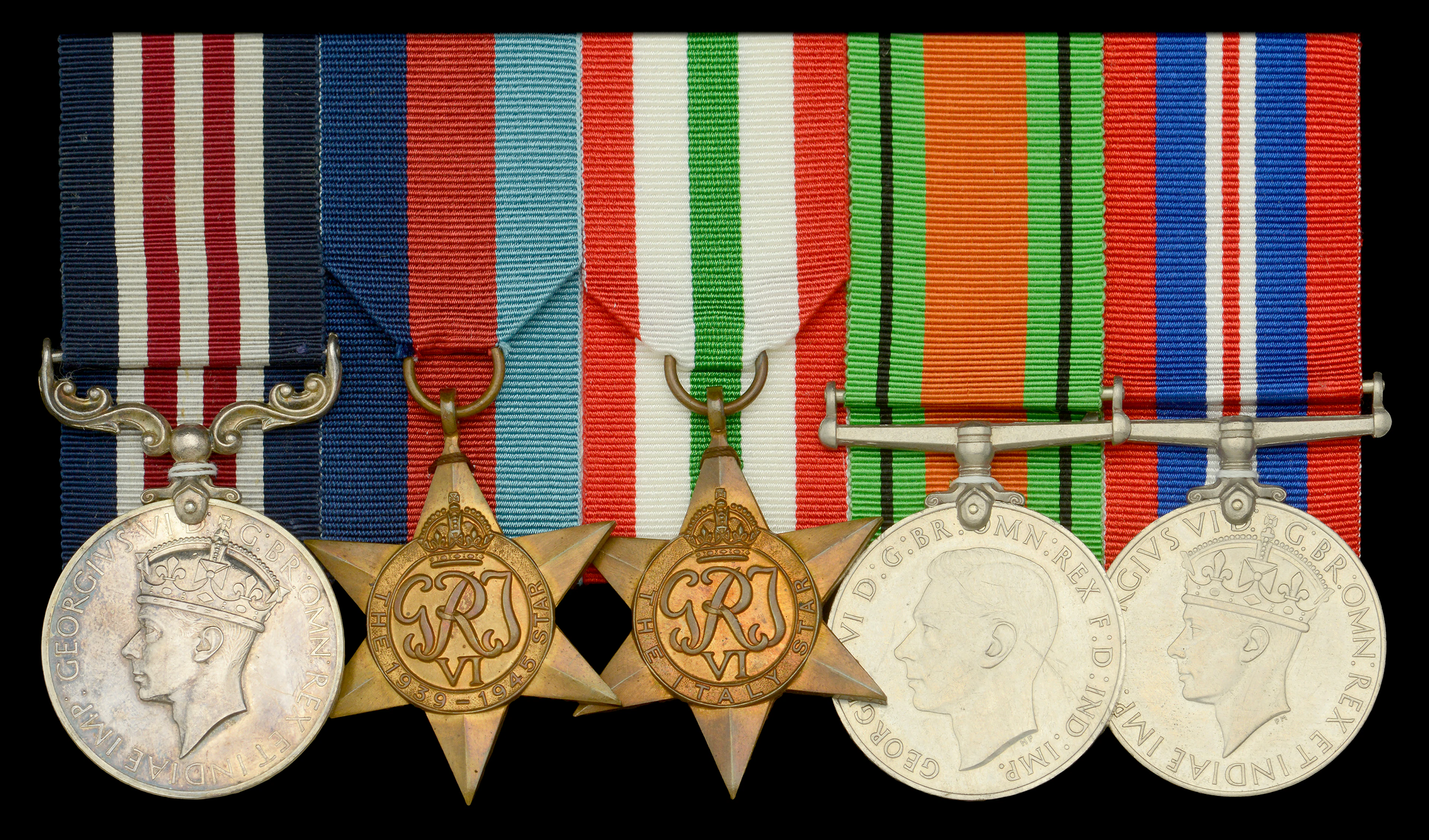 A fine Second War ‘Italy campaign’ immediate M.M. group of five awarded
