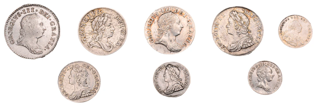 George III, Threepence, 1763 (ESC 2255; S 3753); together with miscellaneous