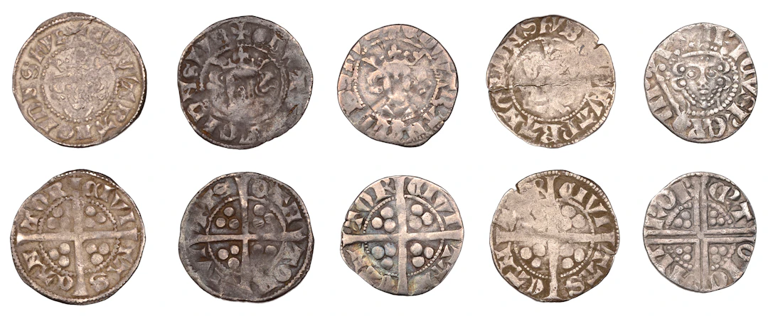 Henry III, Long Cross coinage, Penny, class Vc, Canterbury, Robert