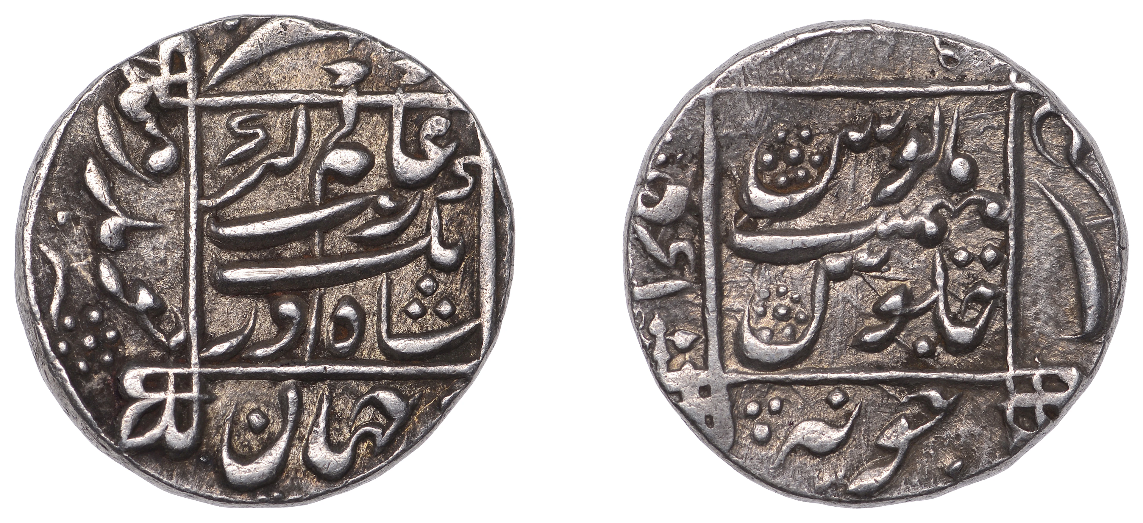 India, Mughal Empire, Alamgir Aurangzeb, Rupee, undated, c. AH 1071-1108