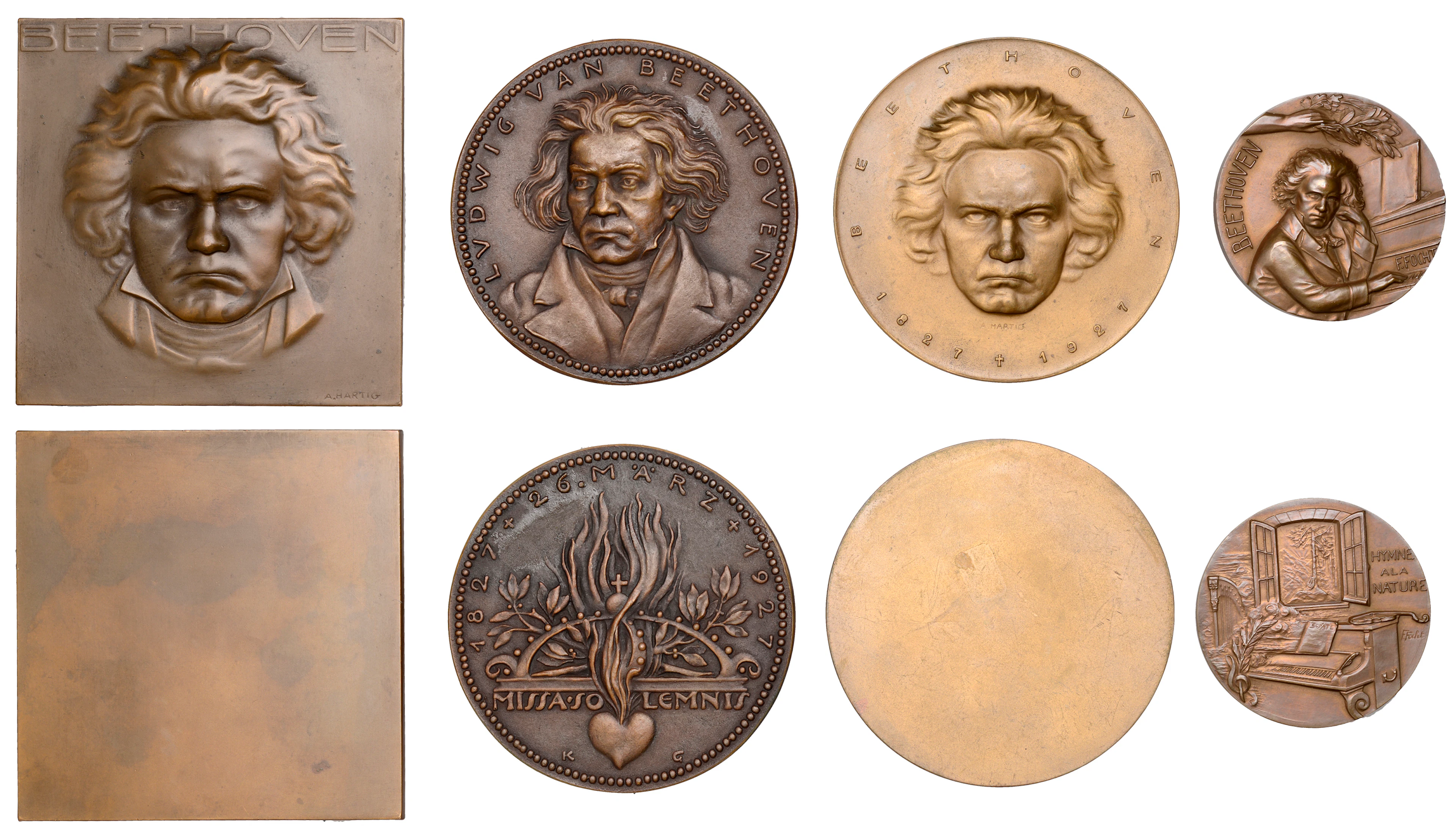 Germany, Centenary of the Death of Ludwig van Beethoven, 1927, a uniface