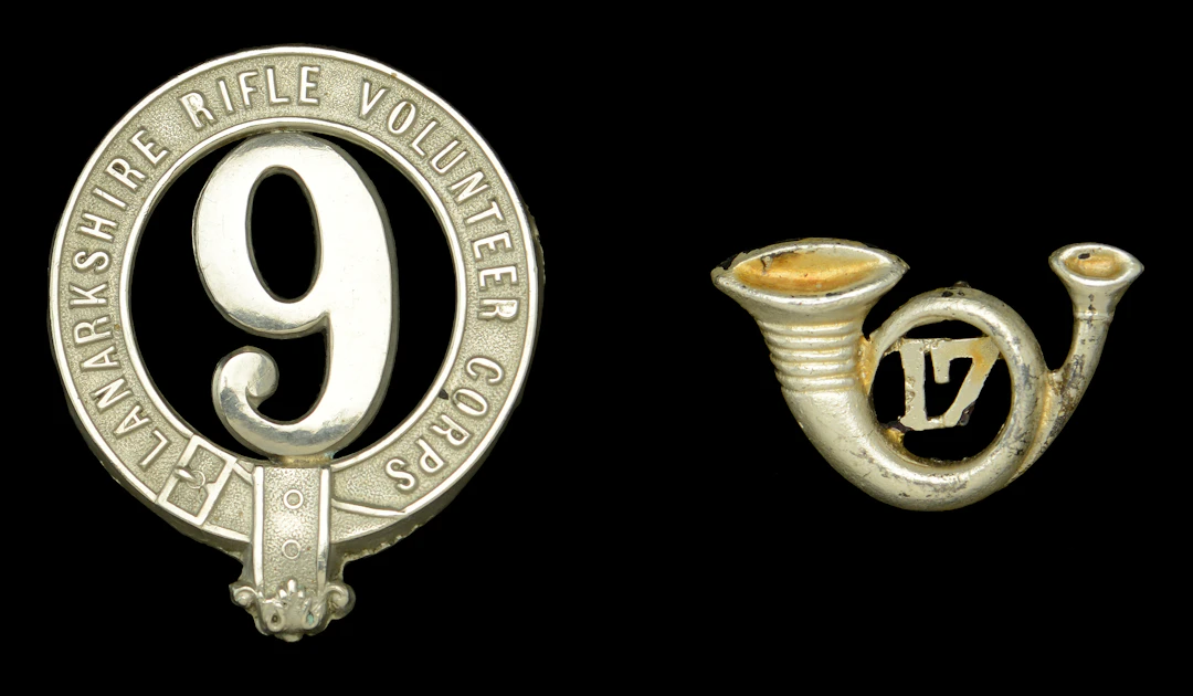 Lanarkshire Rifle Volunteer Corps, Badges. A very good and scarce