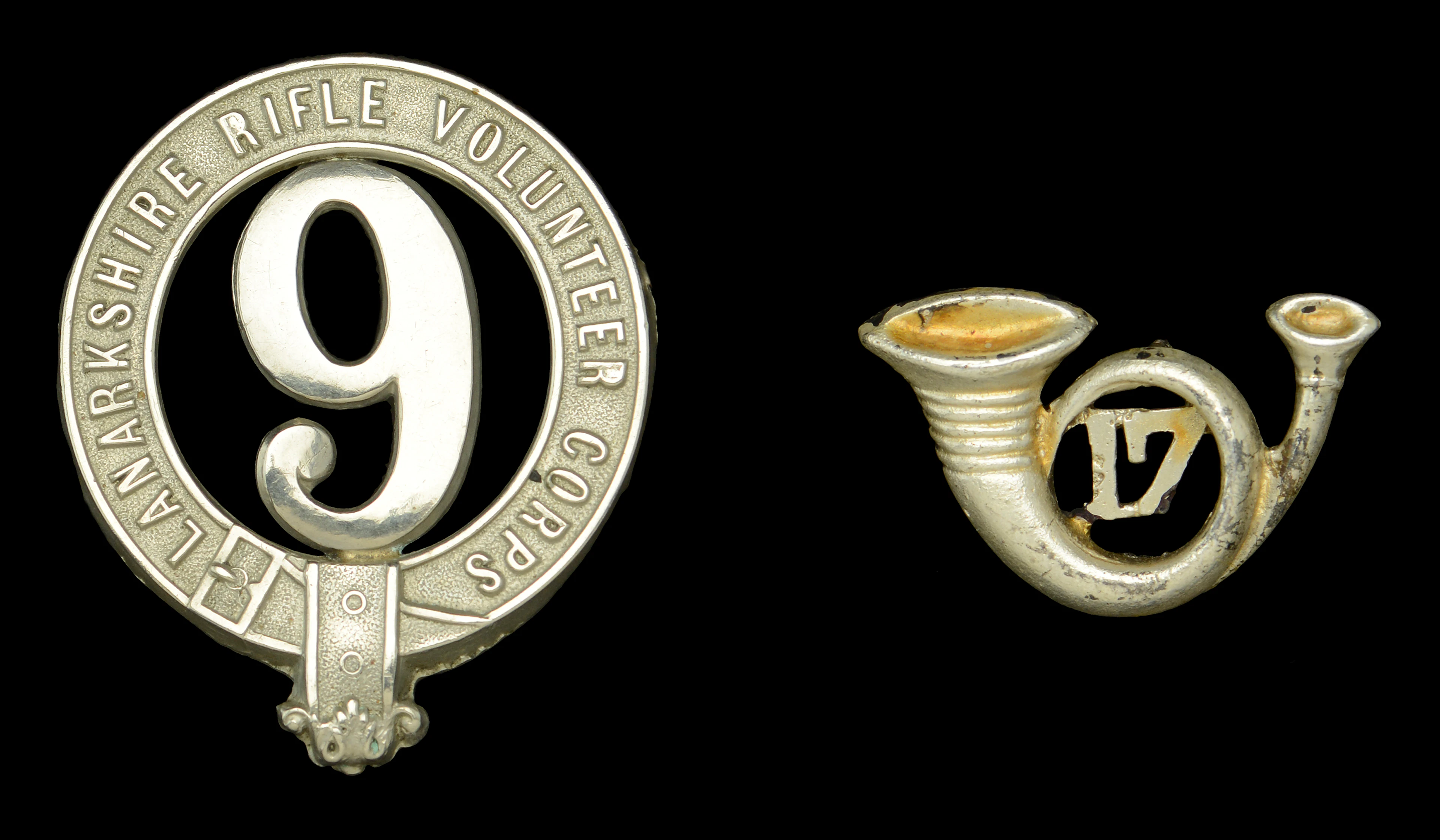 Lanarkshire Rifle Volunteer Corps, Badges. A very good and scarce