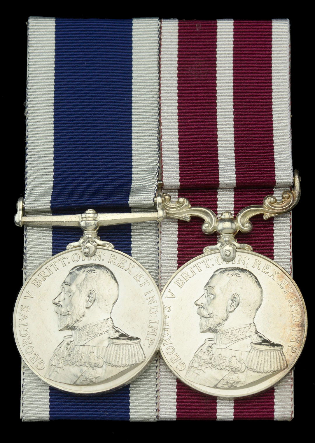 A Great War Naval M.S.M. pair awarded to Chief Writer J. E. Thomas
