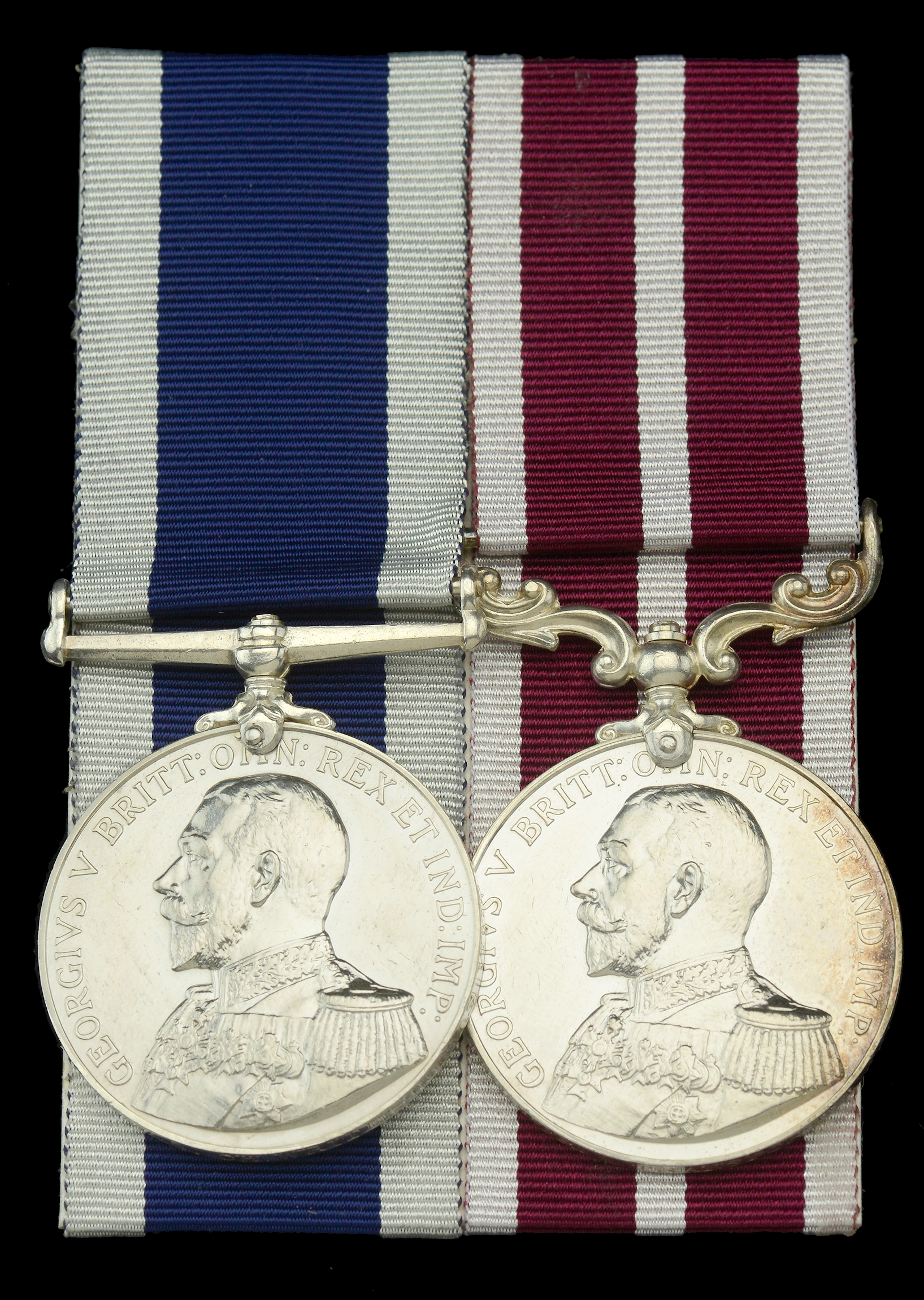 A Great War Naval M.S.M. pair awarded to Chief Writer J. E. Thomas