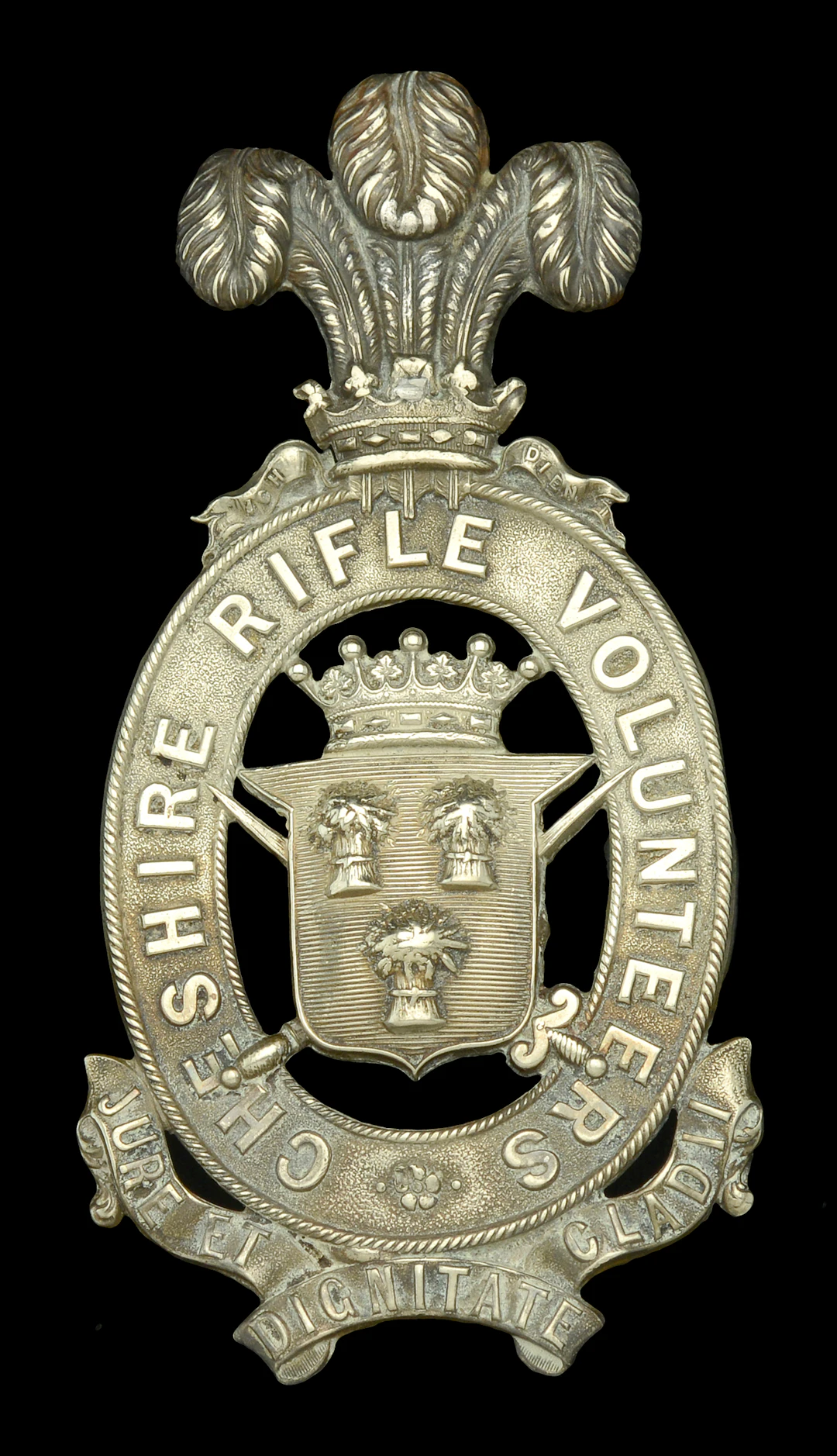 1st Cheshire Rifle Volunteer Corps, Officer’s Pouch Belt Plate. A