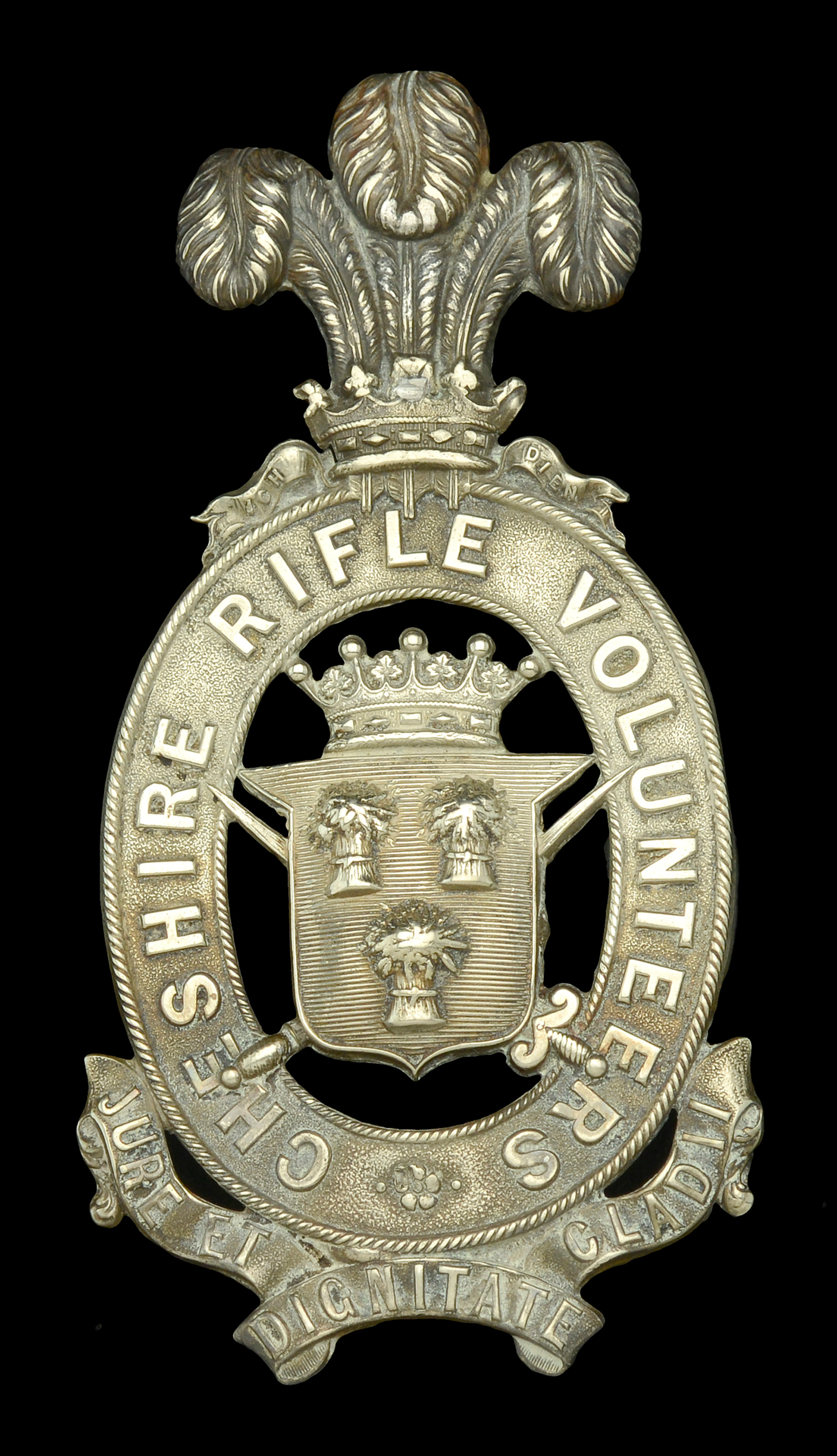 1st Cheshire Rifle Volunteer Corps, Officer’s Pouch Belt Plate. A