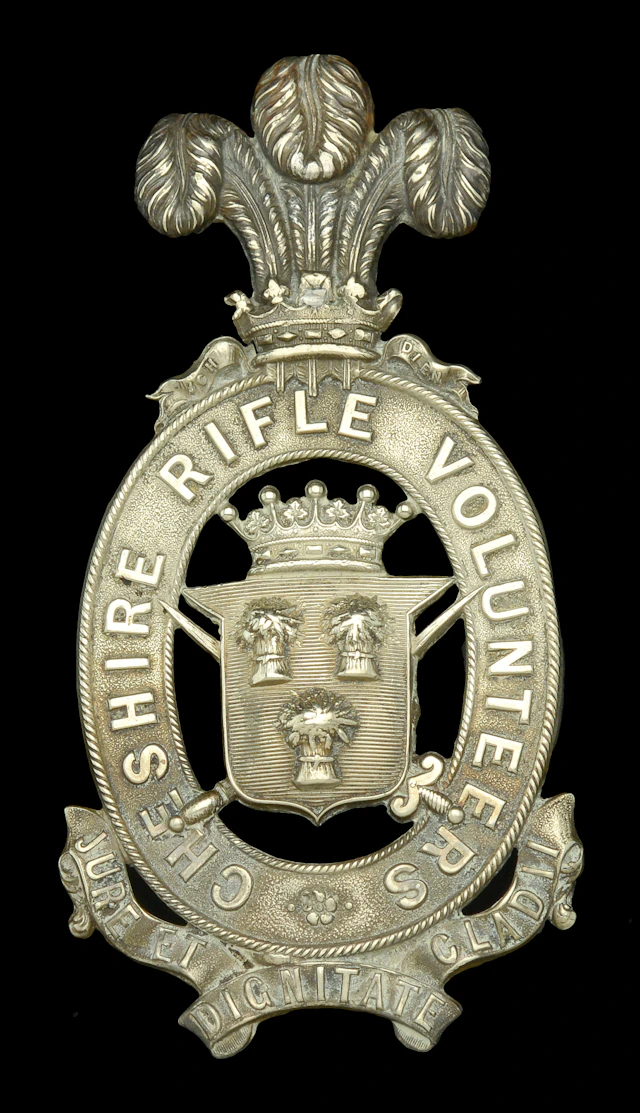 1st Cheshire Rifle Volunteer Corps, Officer’s Pouch Belt Plate. A