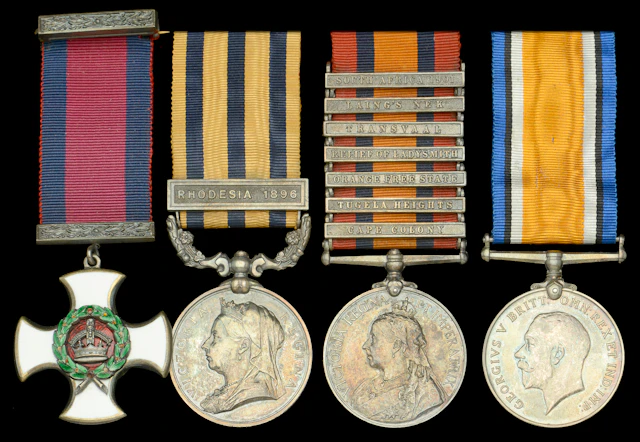 A Boer War D.S.O. group of four awarded to Captain M. G. Farquhar