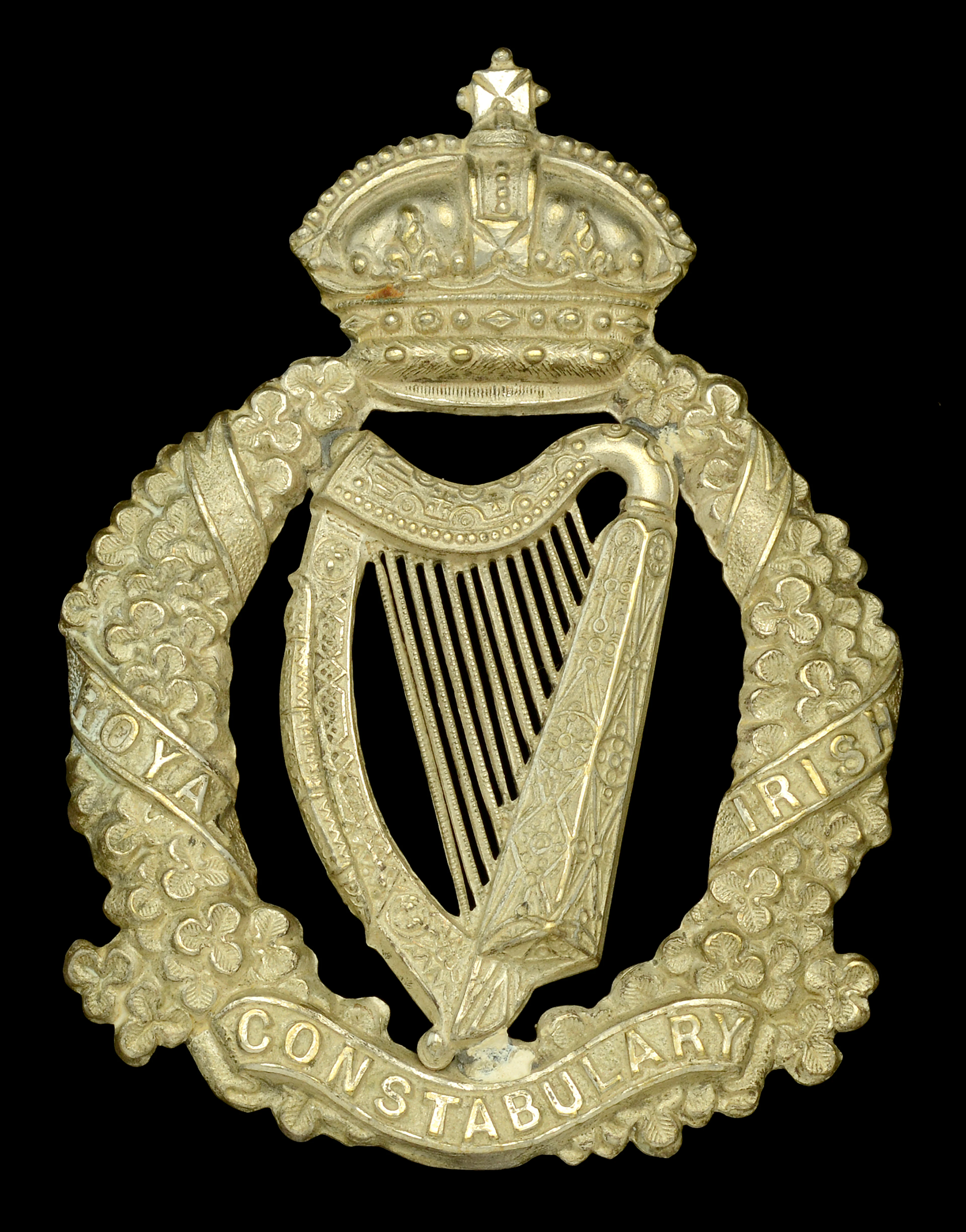 Royal Irish Constabulary Officer’s Helmet Plate. A very good Imperial