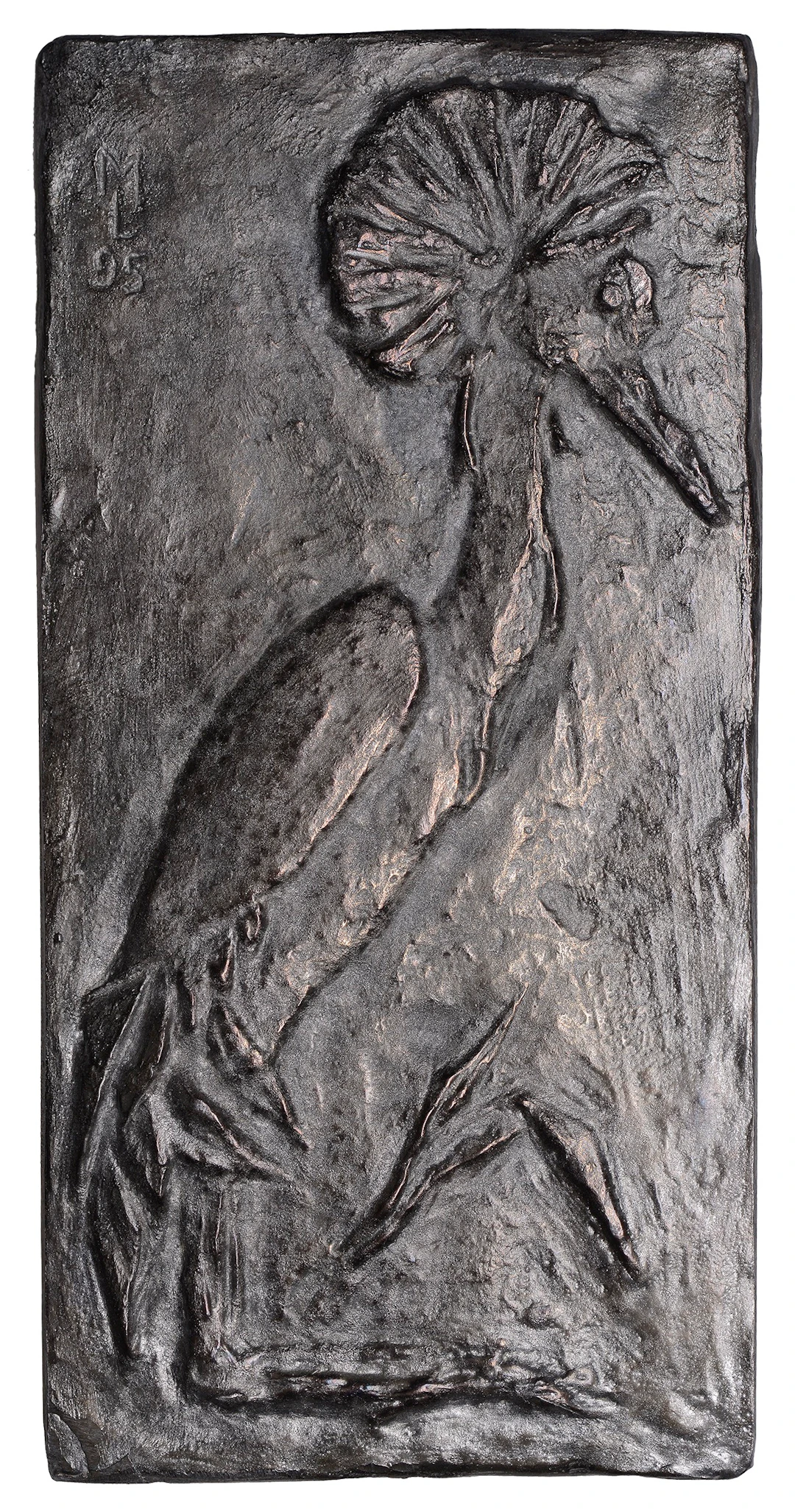 CZECH REPUBLIC, Jeřáb [Crane], 1995, a uniface cast pewter plaque