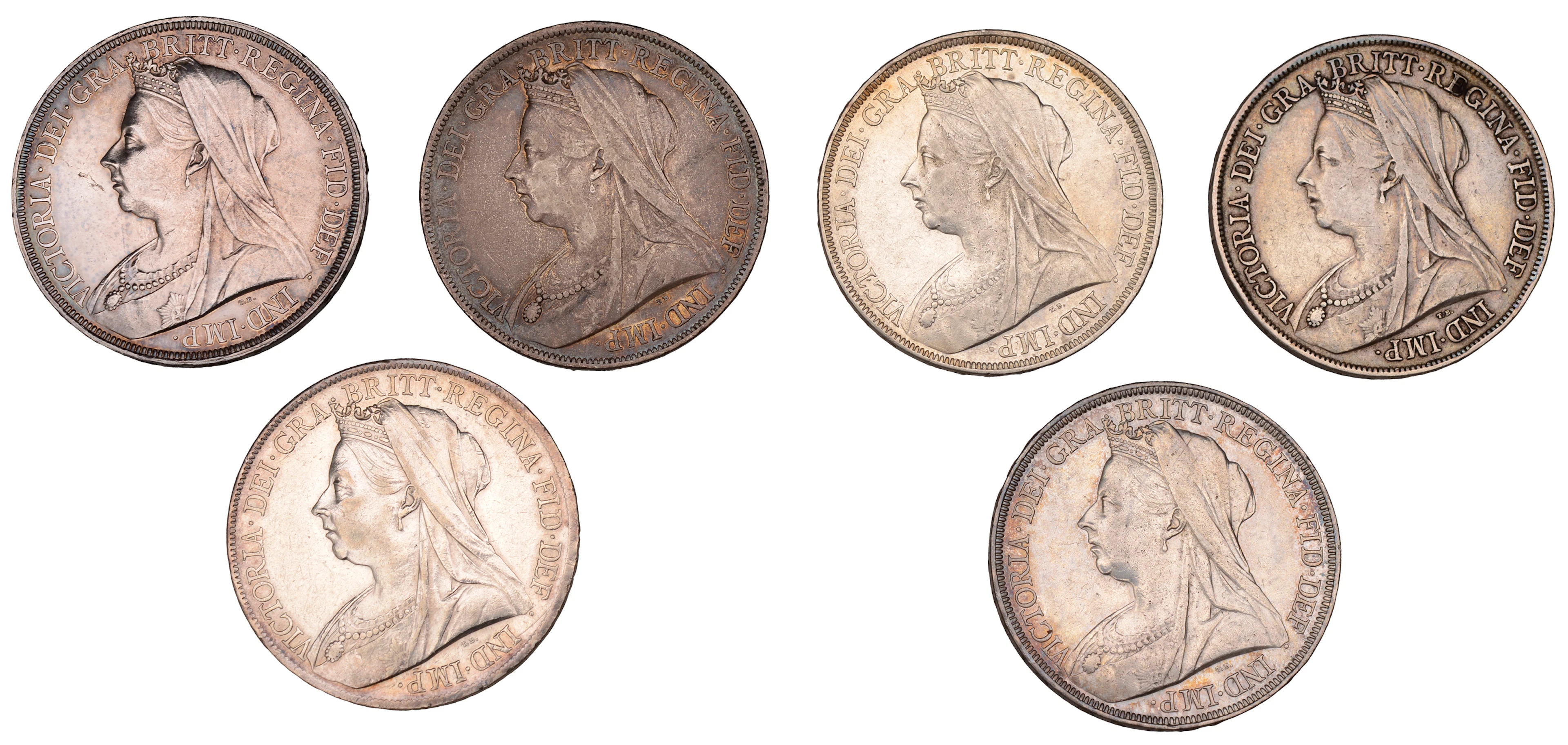 Victoria, Crowns (3), 1895 lix, 1897 lx, 1898 lxii, 1899 lxiii, 1900