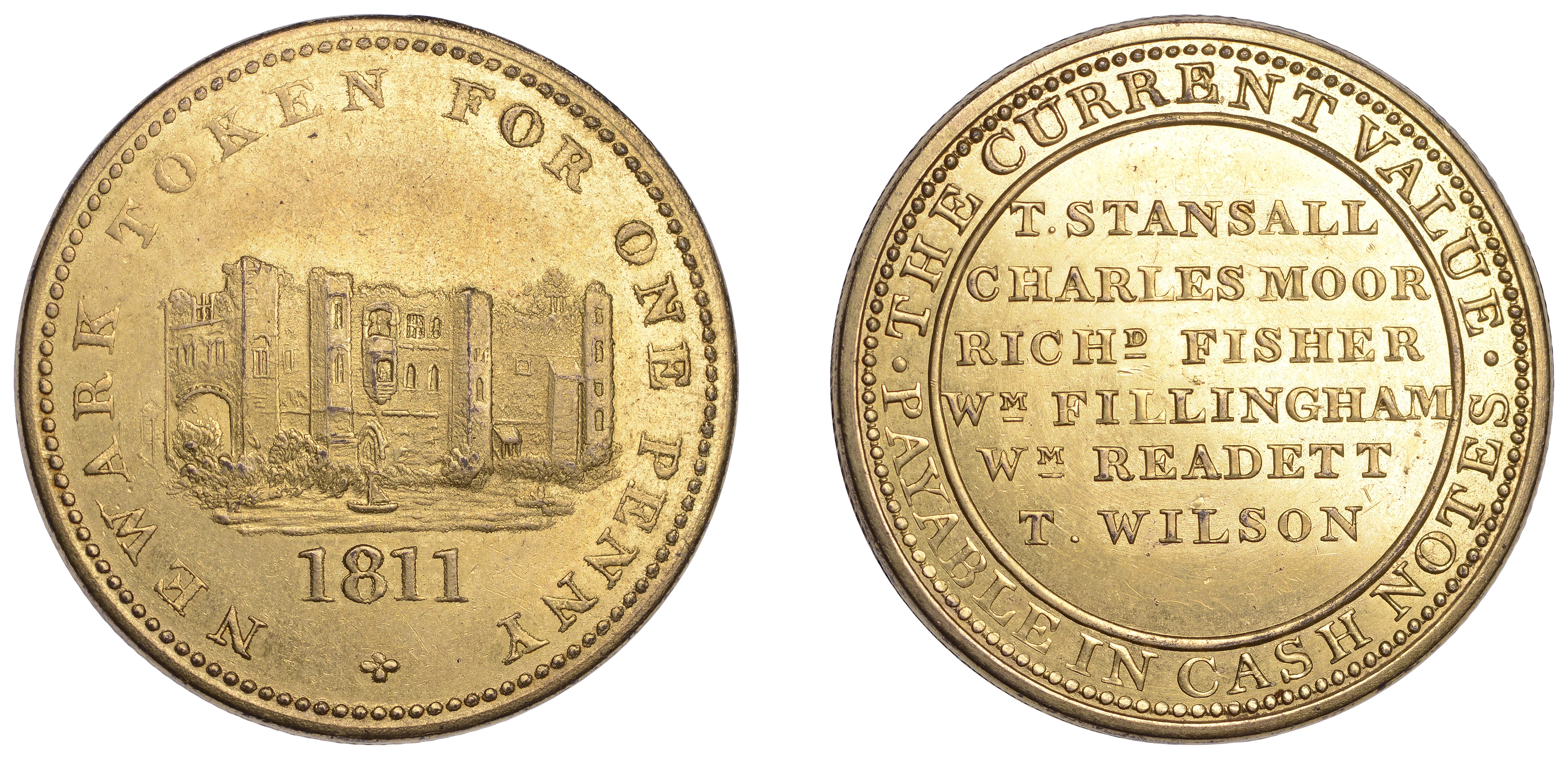 George III (1760-1820), Token Issues, NOTTINGHAMSHIRE, Newark, Thomas