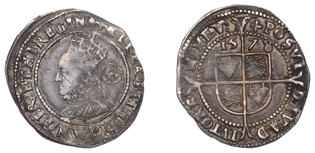 Elizabeth I (1558-1603), Fifth issue, 1578, mm. Greek cross, bust