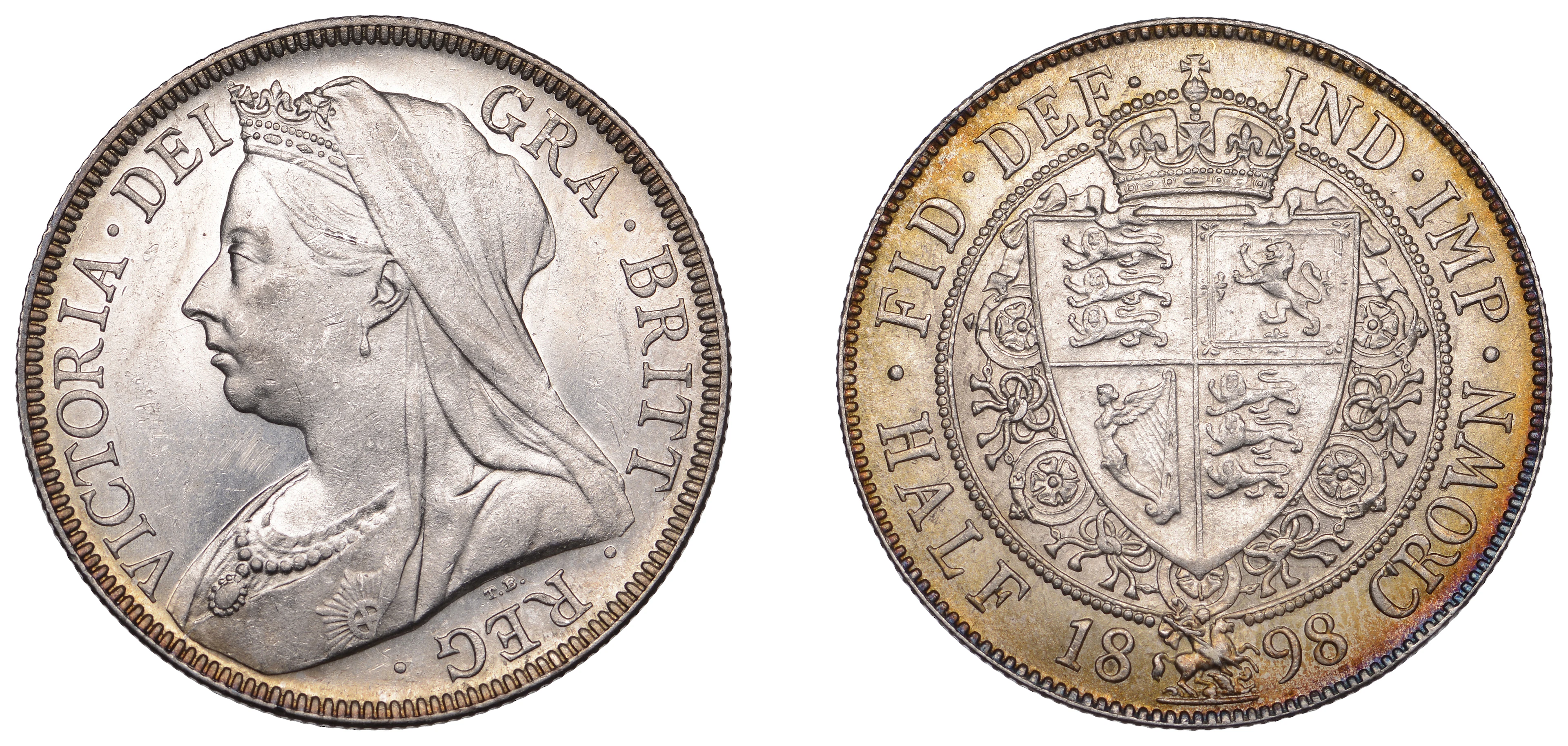 Victoria (1837-1901), Halfcrown, 1898 (ESC 2784; S 3938). Lustrous