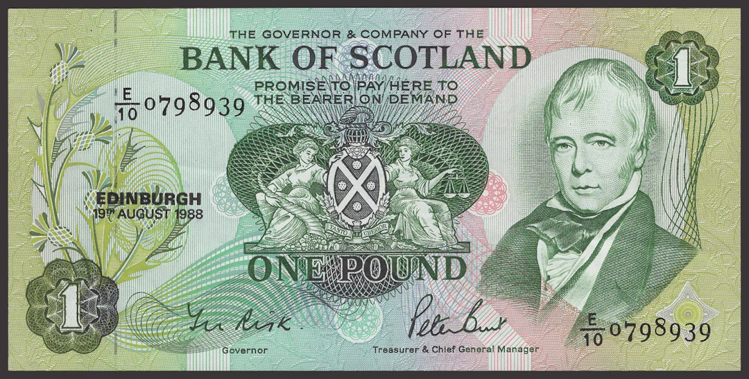 A Mixed Group of Scottish Notes, comprising Bank of Scotland, £1 (2)