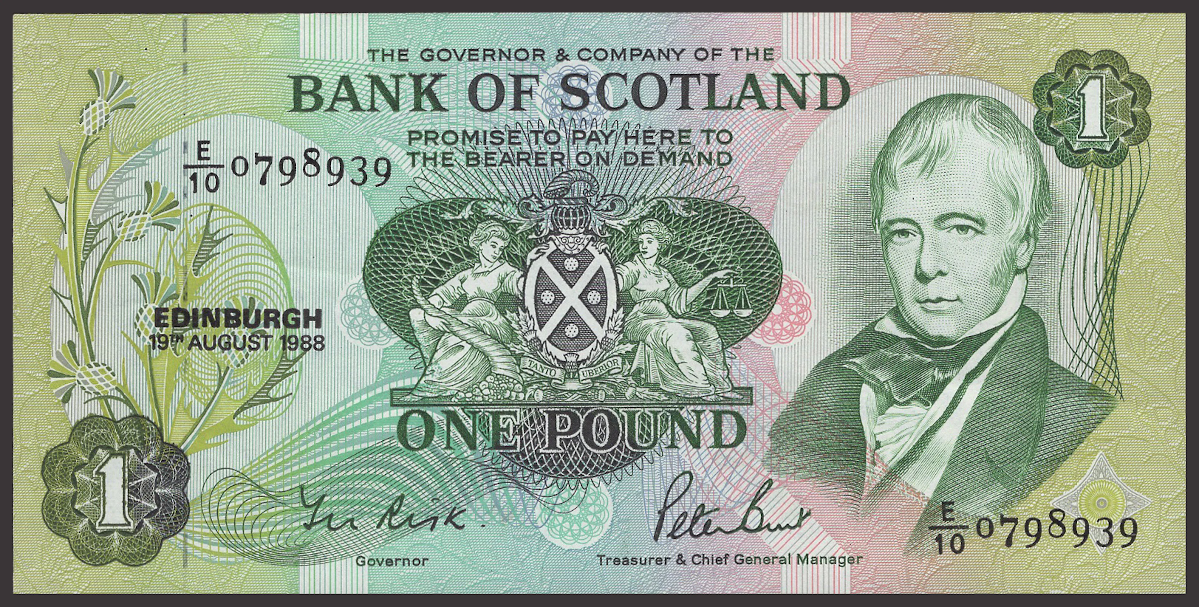 A Mixed Group of Scottish Notes, comprising Bank of Scotland, £1 (2)