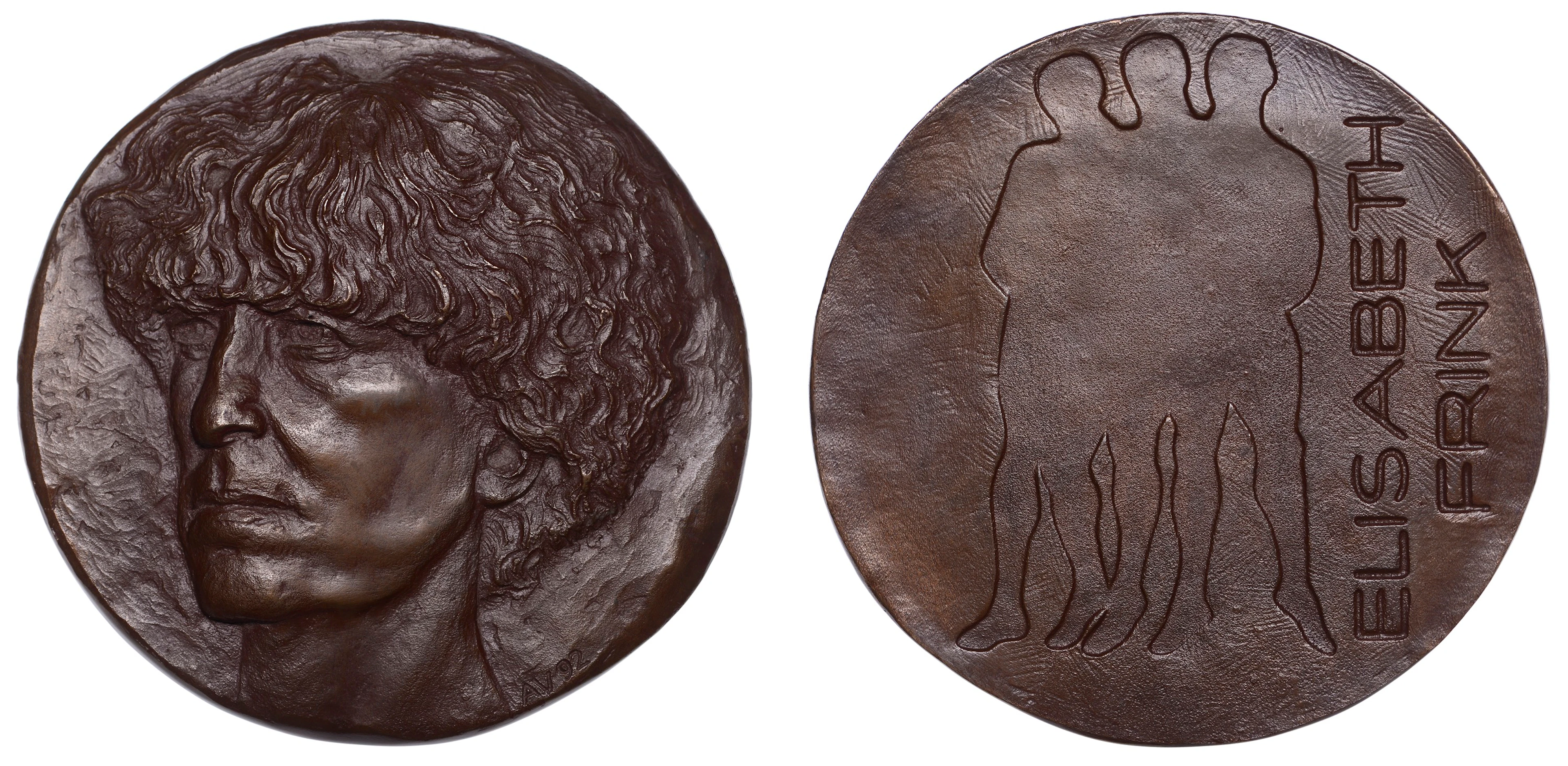 ENGLAND, Elisabeth Frink, 1992 [issued 1993], a cast bronze medal