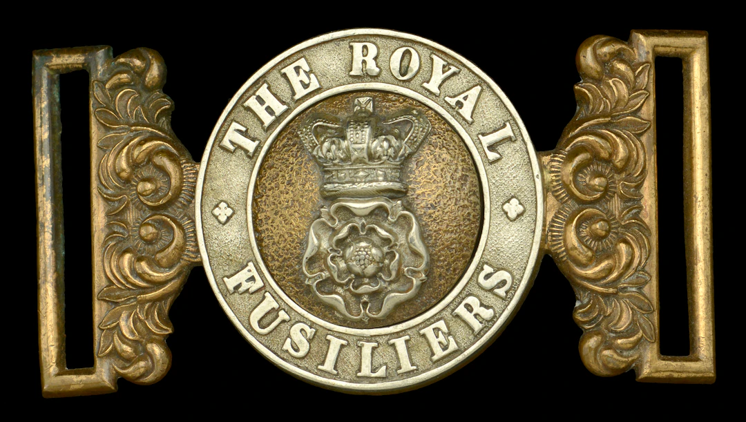Royal Fusiliers, Officer’s Waist Belt Clasp. A good Victorian silver